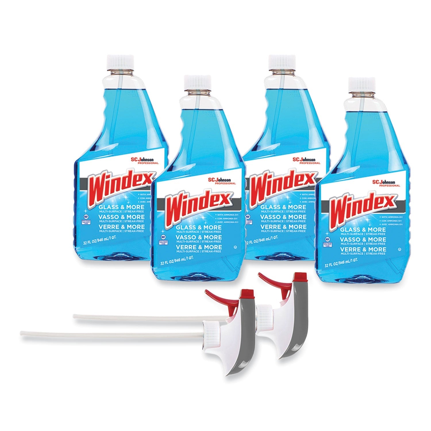 Windex® Original Glass Cleaner, Fresh Scent, 32 Oz Spray Bottle, 4/carton - Bloom Skins