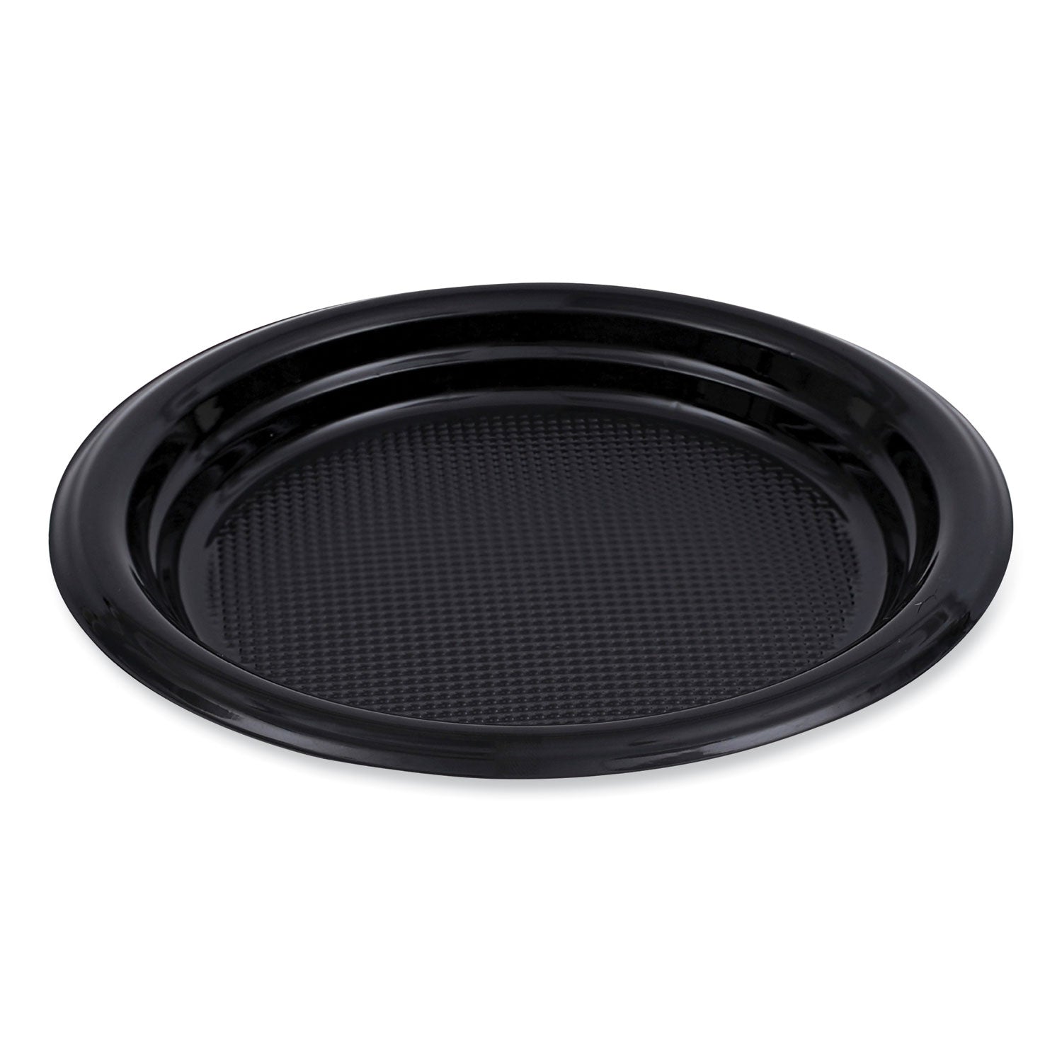 Hi-Impact Plastic Dinnerware Plate | 6", Black