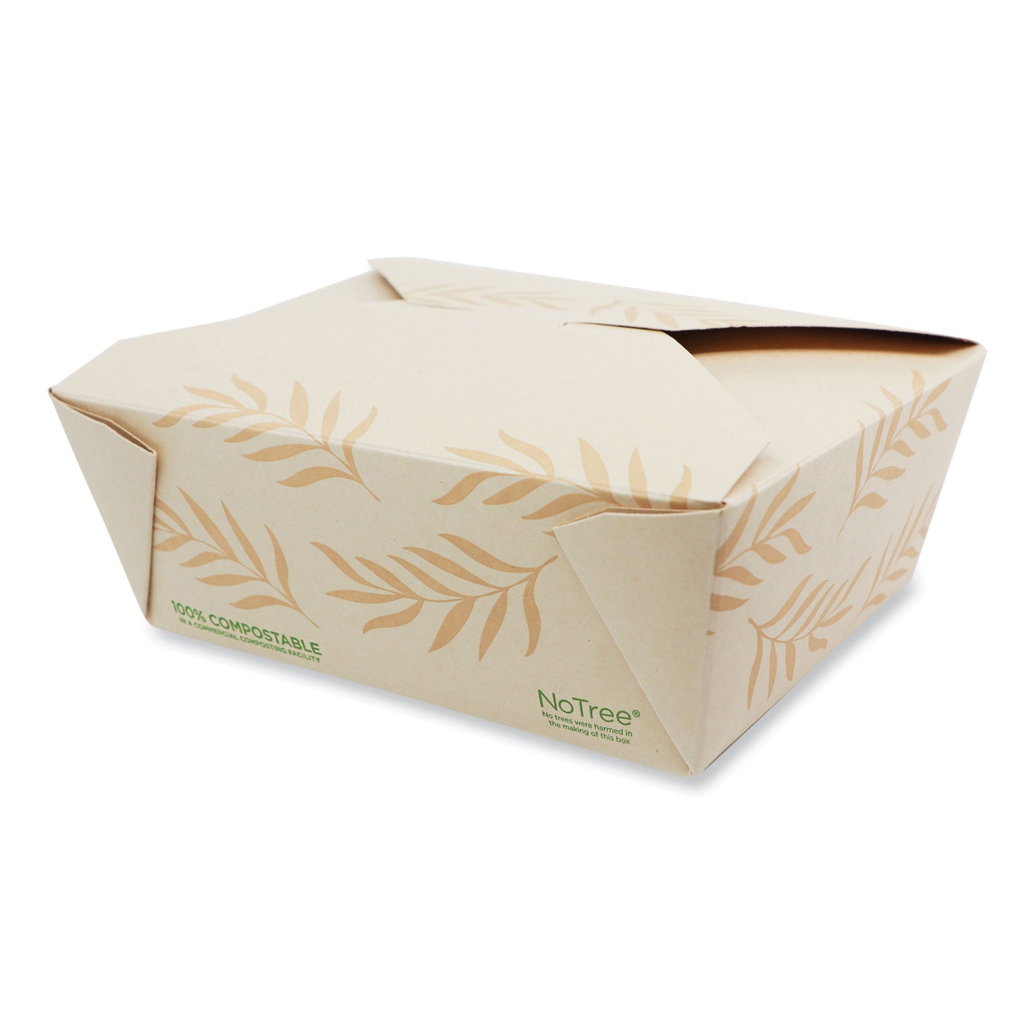 No Tree Folded Takeout Containers | 46 oz | 300-Ct