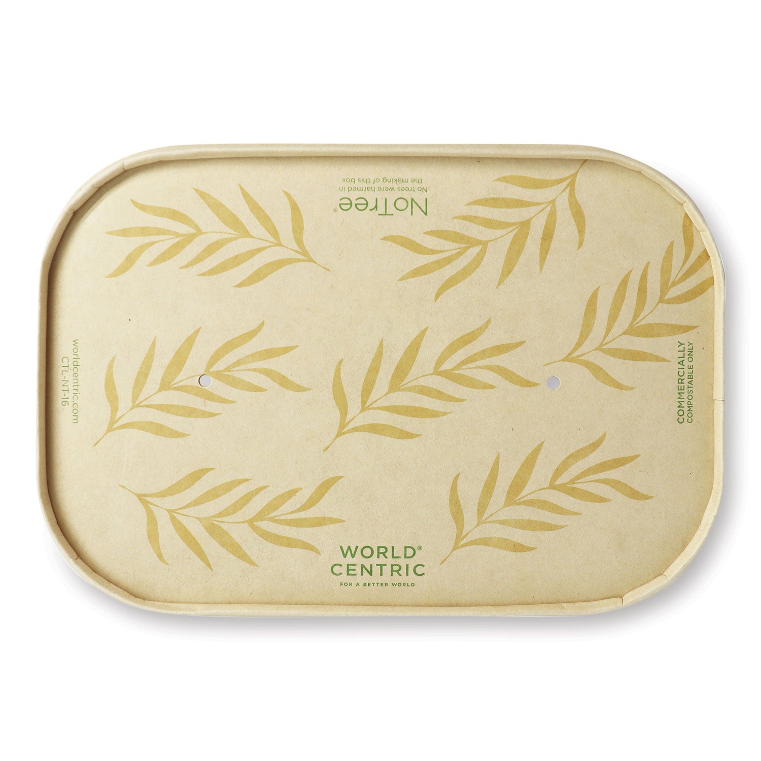 Paper Lids for Containers | Natural | 300-Carton