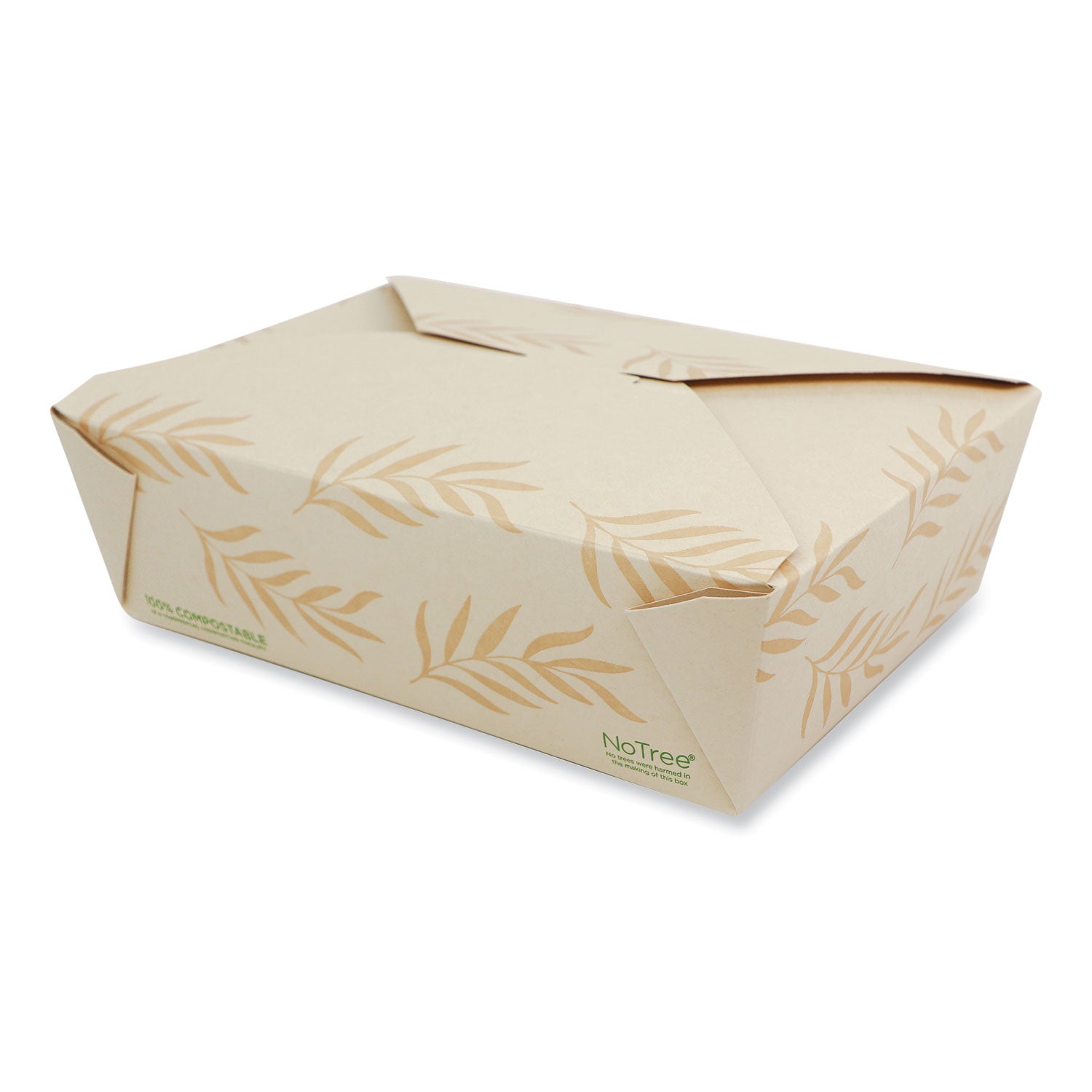 No Tree Folded Takeout Containers | 65 oz | 200-Ct