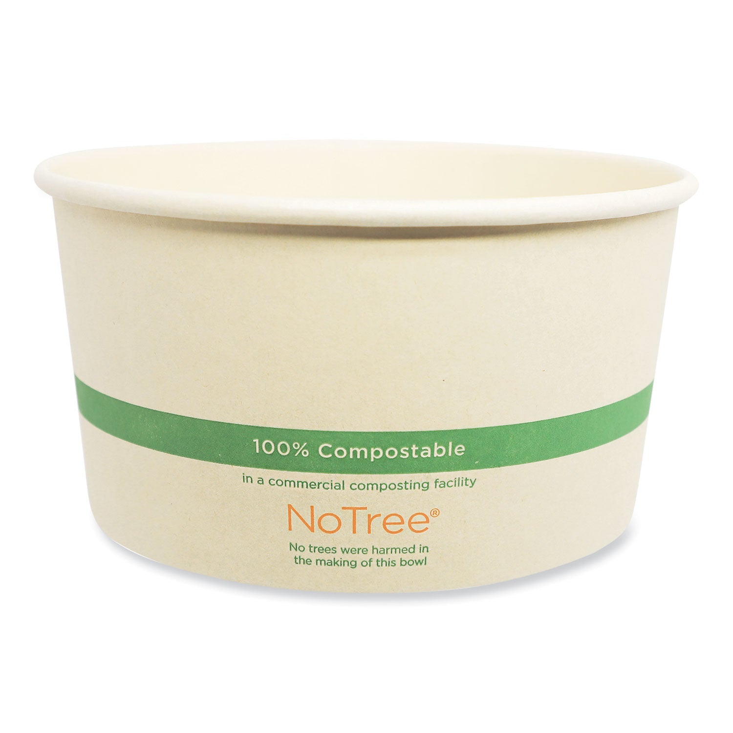 No Tree Wide Paper Bowls | 32 oz | 300-Carton