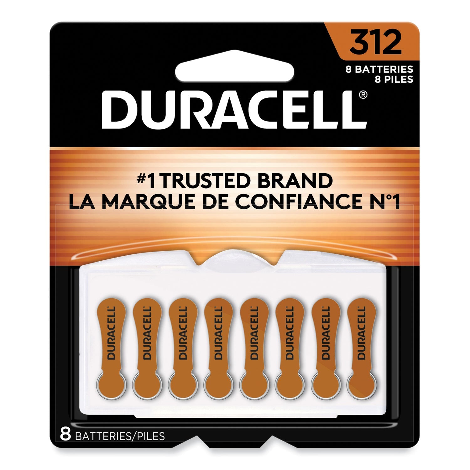 Duracell® Hearing Aid Battery, #312, 8/pack