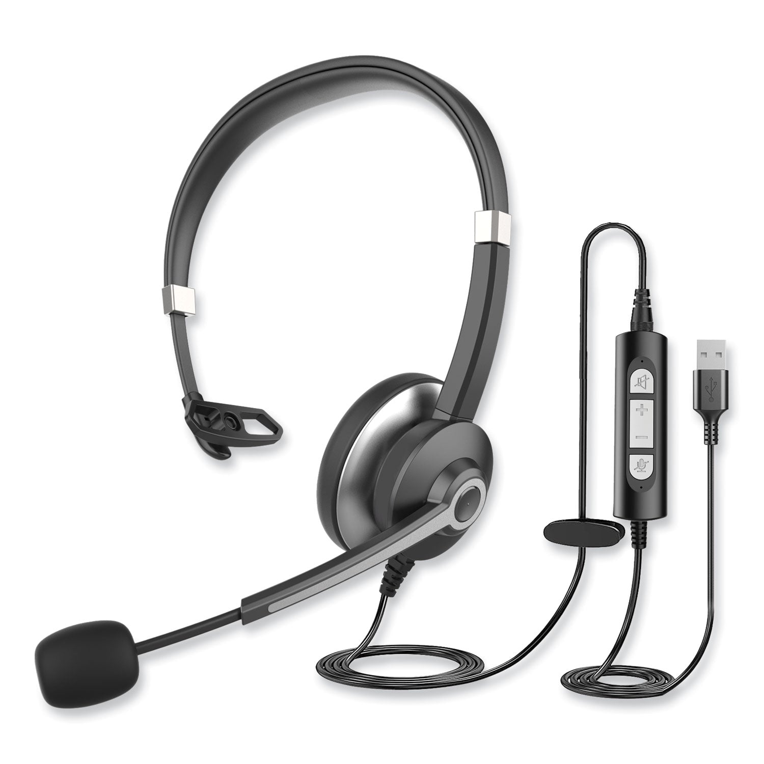 Monaural Over The Head Headset | USB