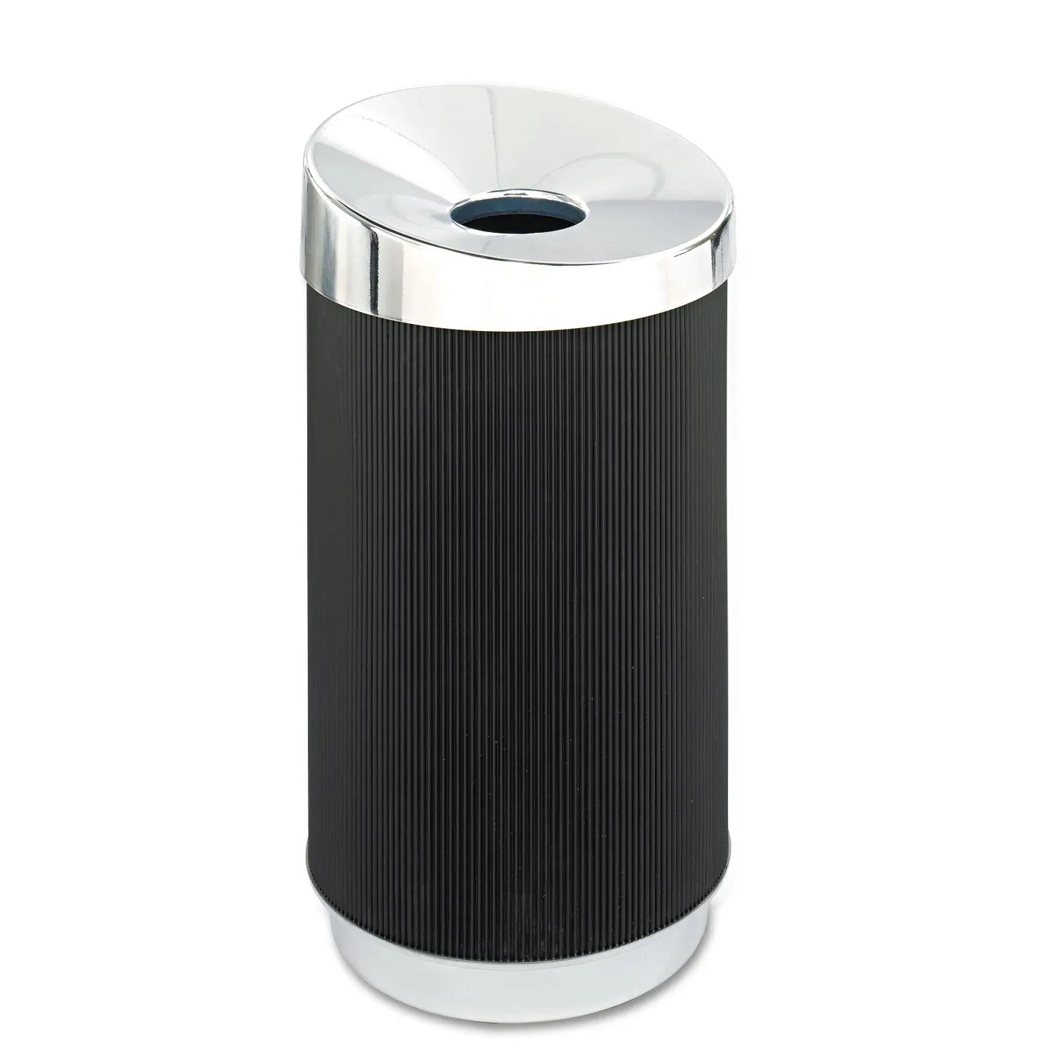 Safco® At-Your-Disposal Vertex Receptacle, 38 gal, Polyethylene, Black