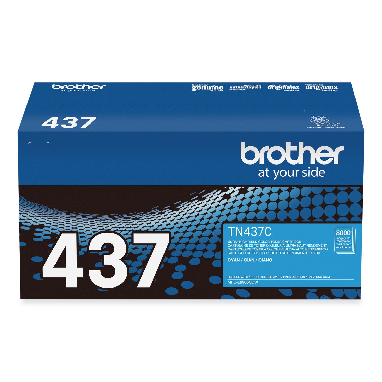 TN437C Ultra High-Yield Toner | Brother | Cyan