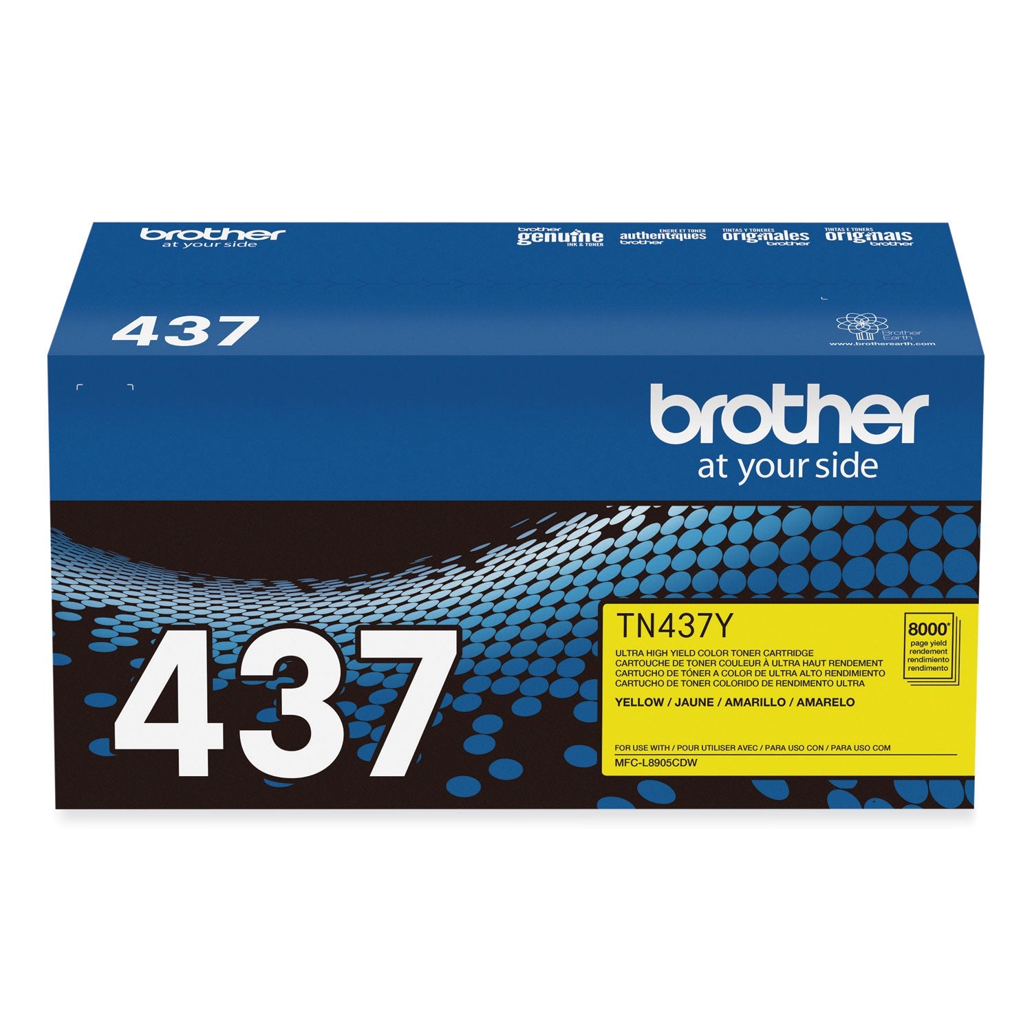 TN437Y Ultra High-Yield Toner | Brother | Yellow