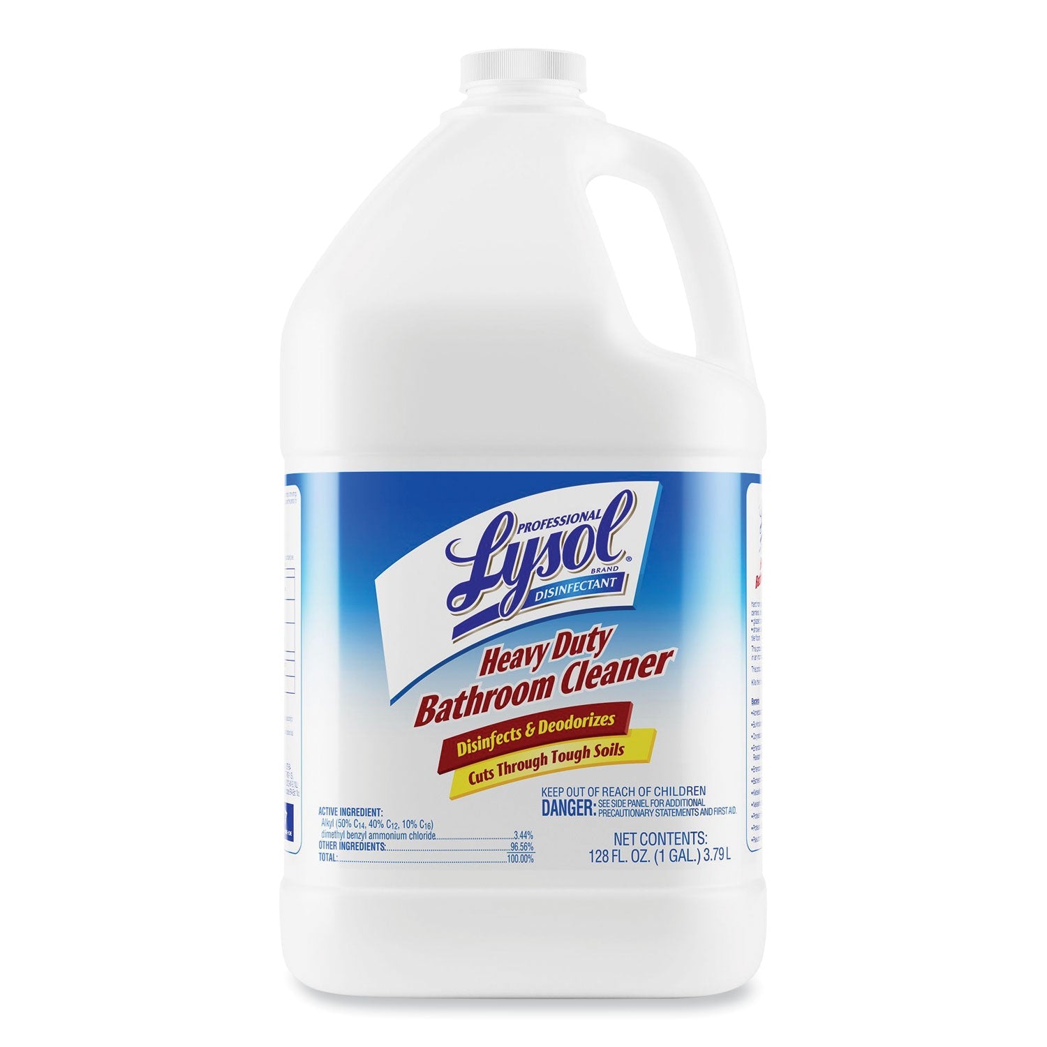 Professional LYSOL® Brand Disinfectant Heavy-Duty Bathroom Cleaner Concentrate, Fresh Lime, 1 gal Bottle