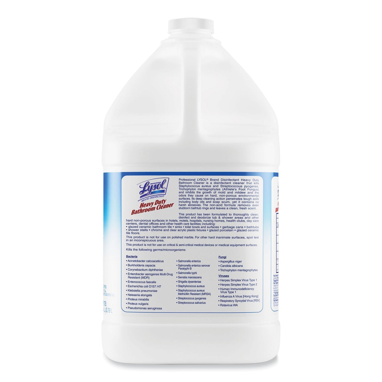 Professional LYSOL® Brand Disinfectant Heavy-Duty Bathroom Cleaner Concentrate, Fresh Lime, 1 gal Bottle