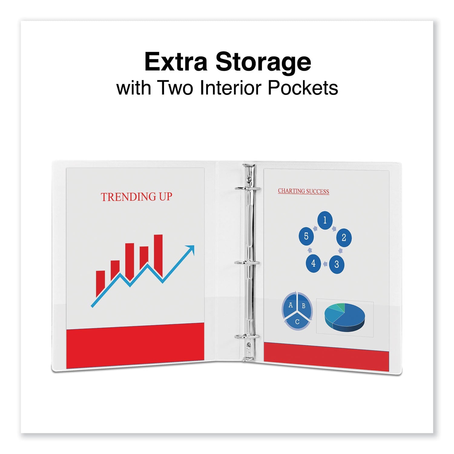 Universal® Slant D-Ring View Binder, 3 Rings, 1" Capacity, 11 x 8.5, White, 12/Carton