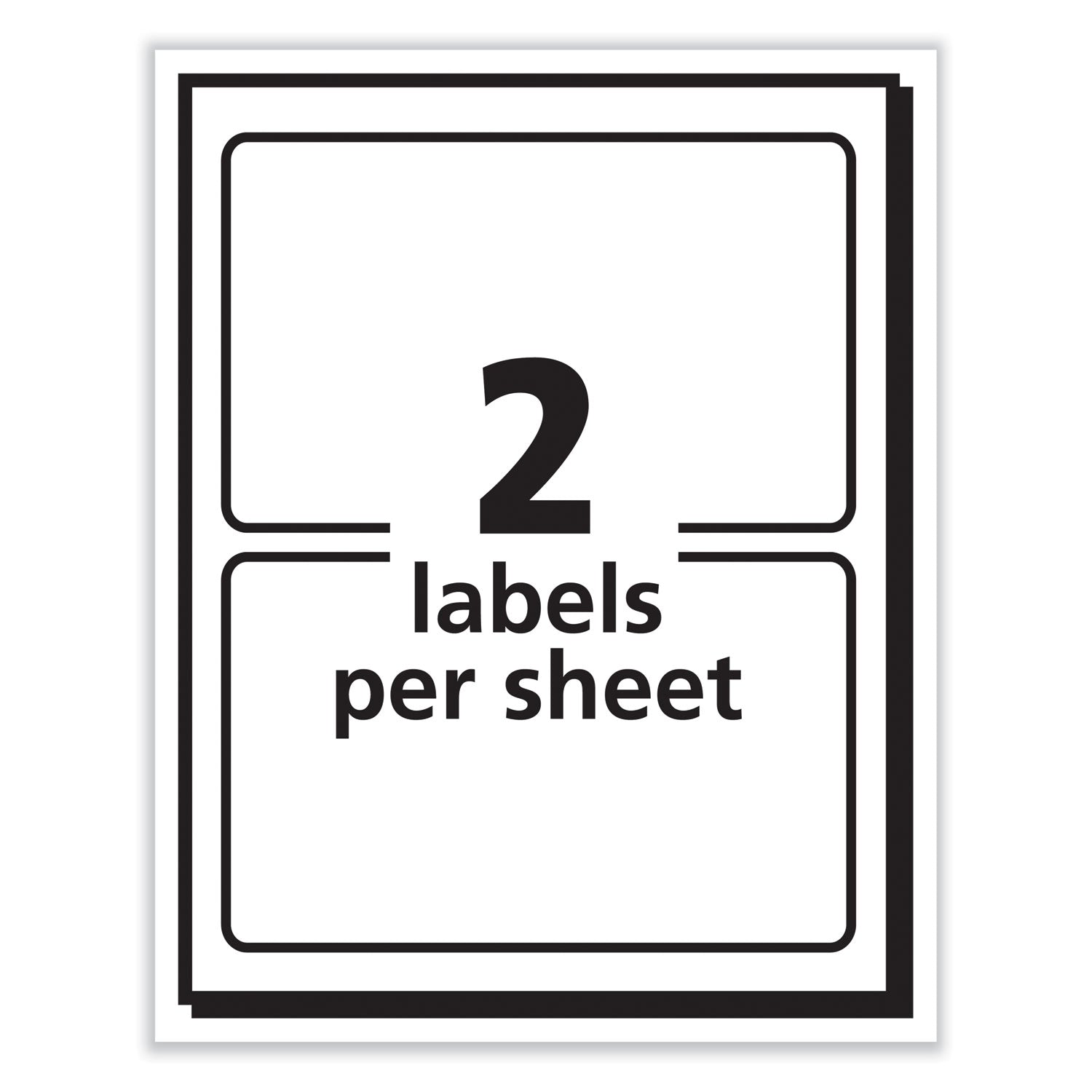 Avery® Printable Adhesive Name Badges, 3.38 X 2.33, White, 100/pack