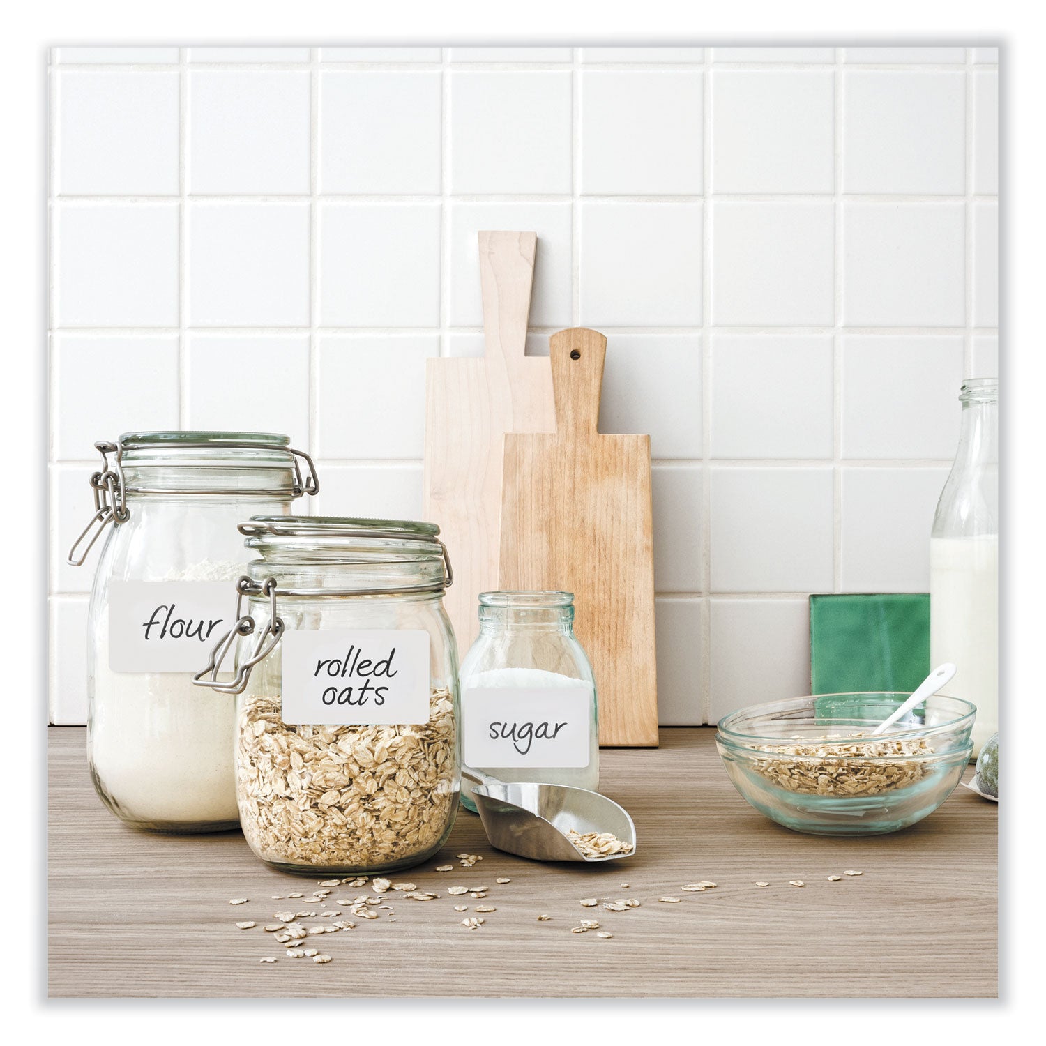 Avery® Printable Adhesive Name Badges, 3.38 X 2.33, White, 100/pack