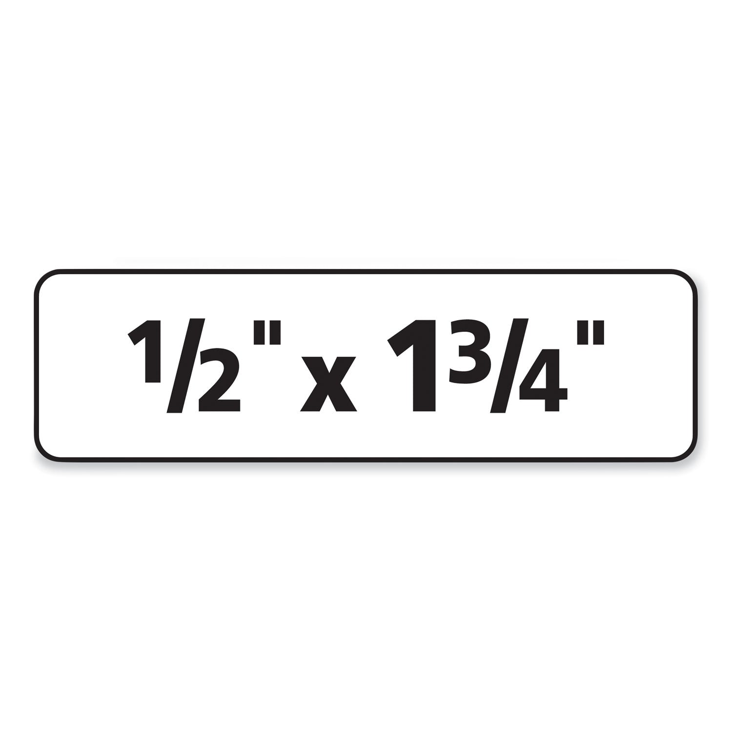Avery® Removable Multi-Use Labels, Inkjet/laser Printers, 0.5 X 1.75, White, 80/sheet, 25 Sheets/pack