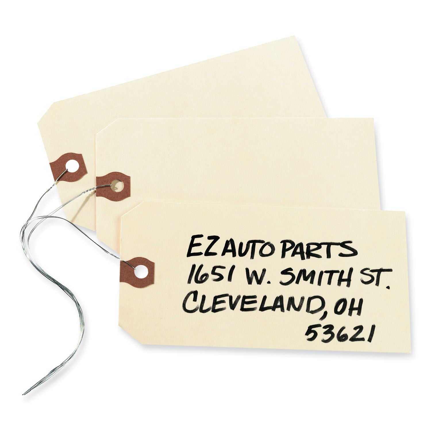 Double Wired Shipping Tags | Manila | 1,000/Box