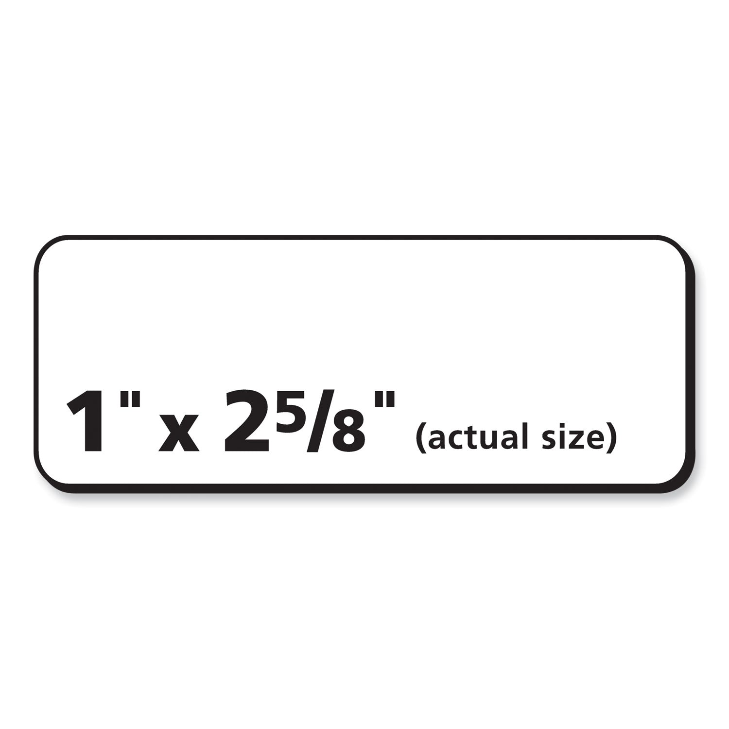 PRES-a-ply® Labels, Laser Printers, 1 X 2.63, White, 30/sheet, 100 Sheets/box