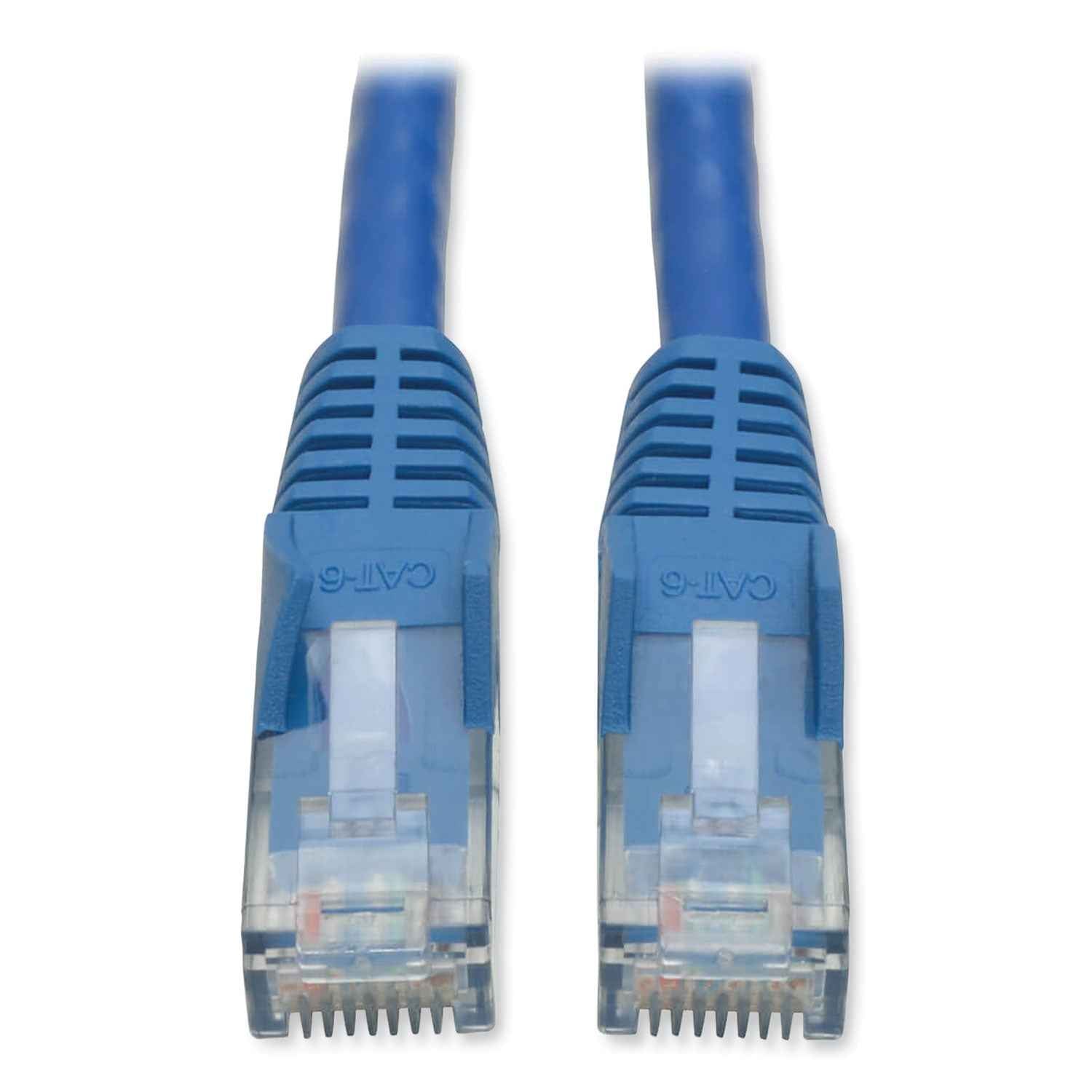 Tripp Lite by Eaton CAT6 Gigabit Snagless Molded Patch Cable, 1 ft, Blue