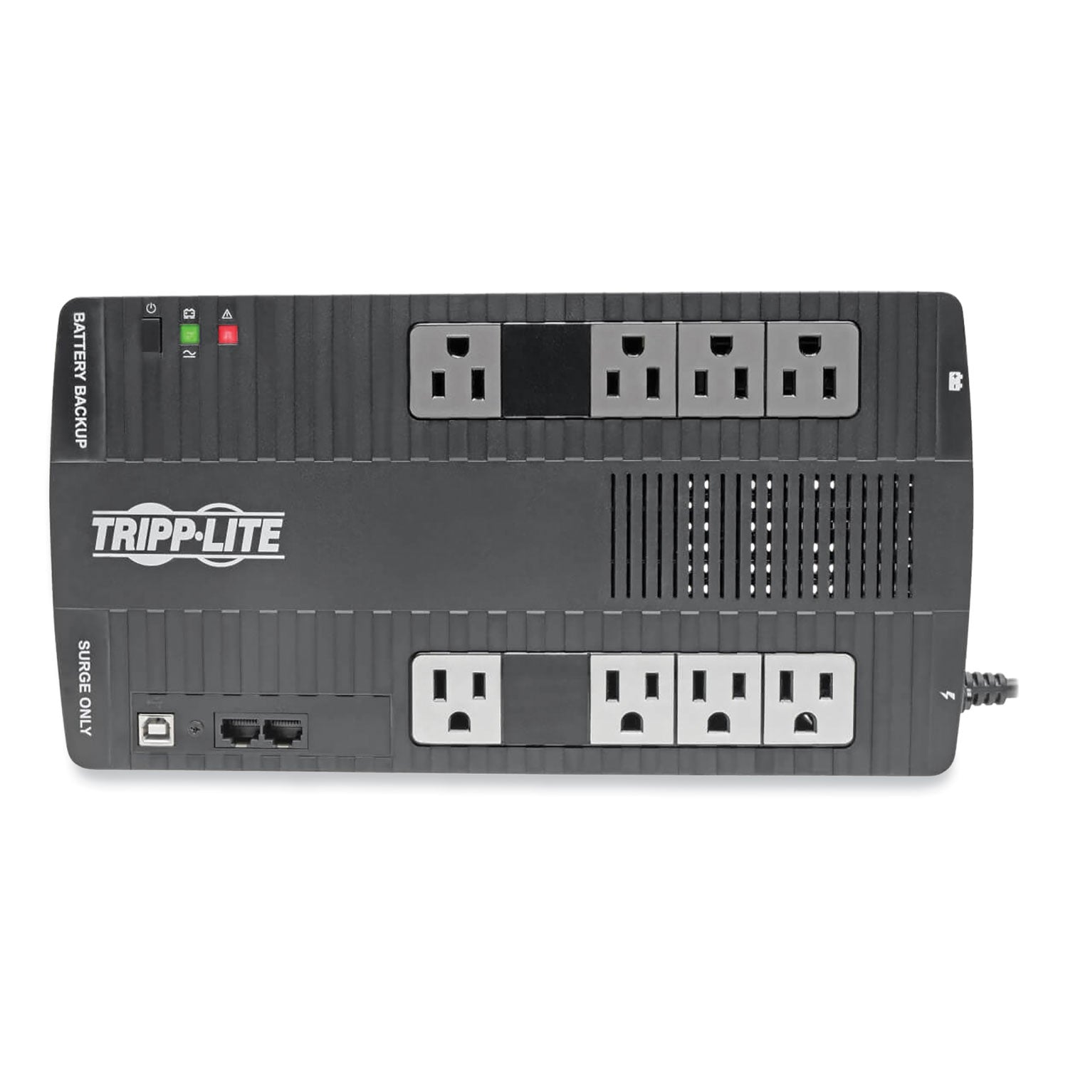 Tripp Lite by Eaton AVR Series Ultra-Compact Line-Interactive UPS, 8 Outlets, 550 VA, 420 J