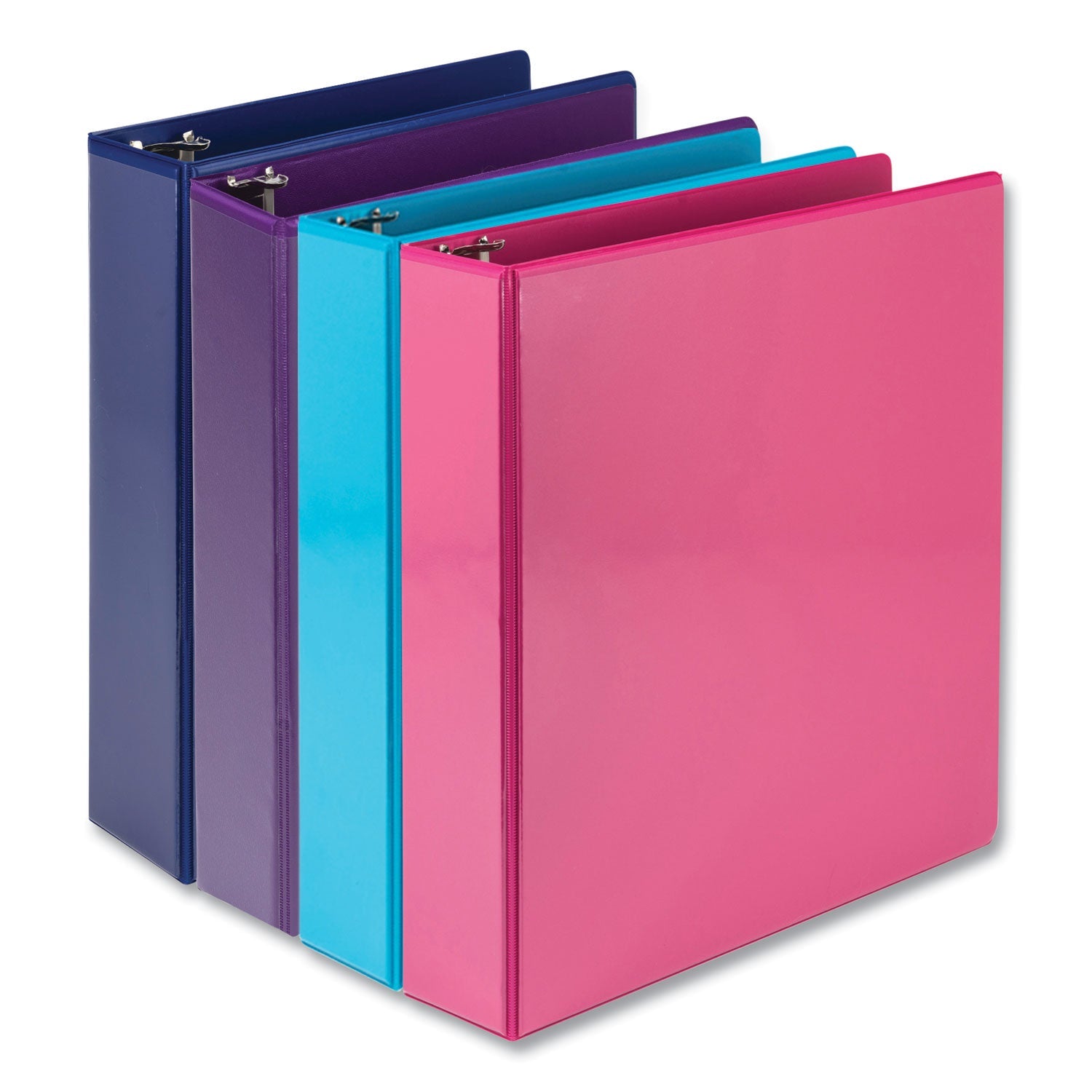 Durable D-Ring View Binders | 2" Tropical 4-Pack
