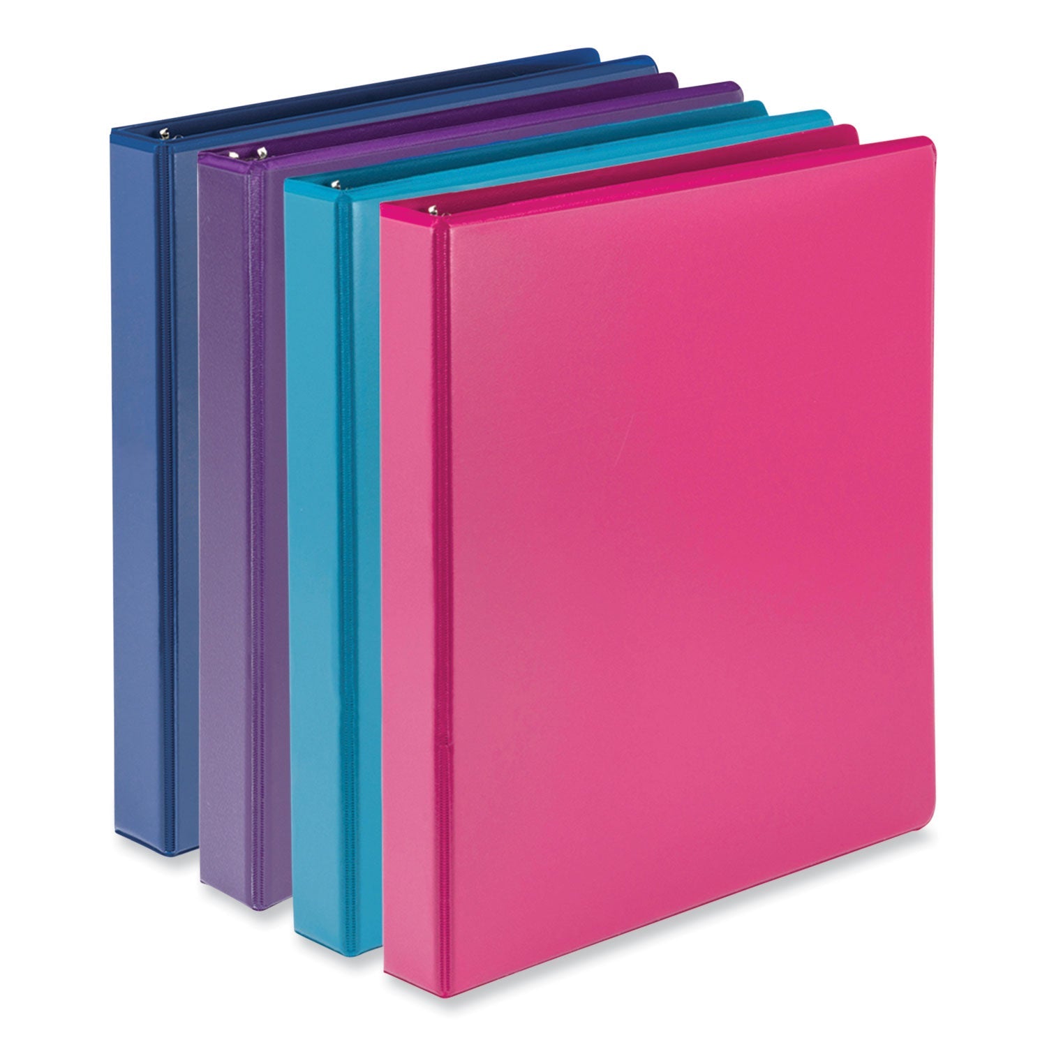 Durable D-Ring View Binders | 1" Tropical 4-Pack