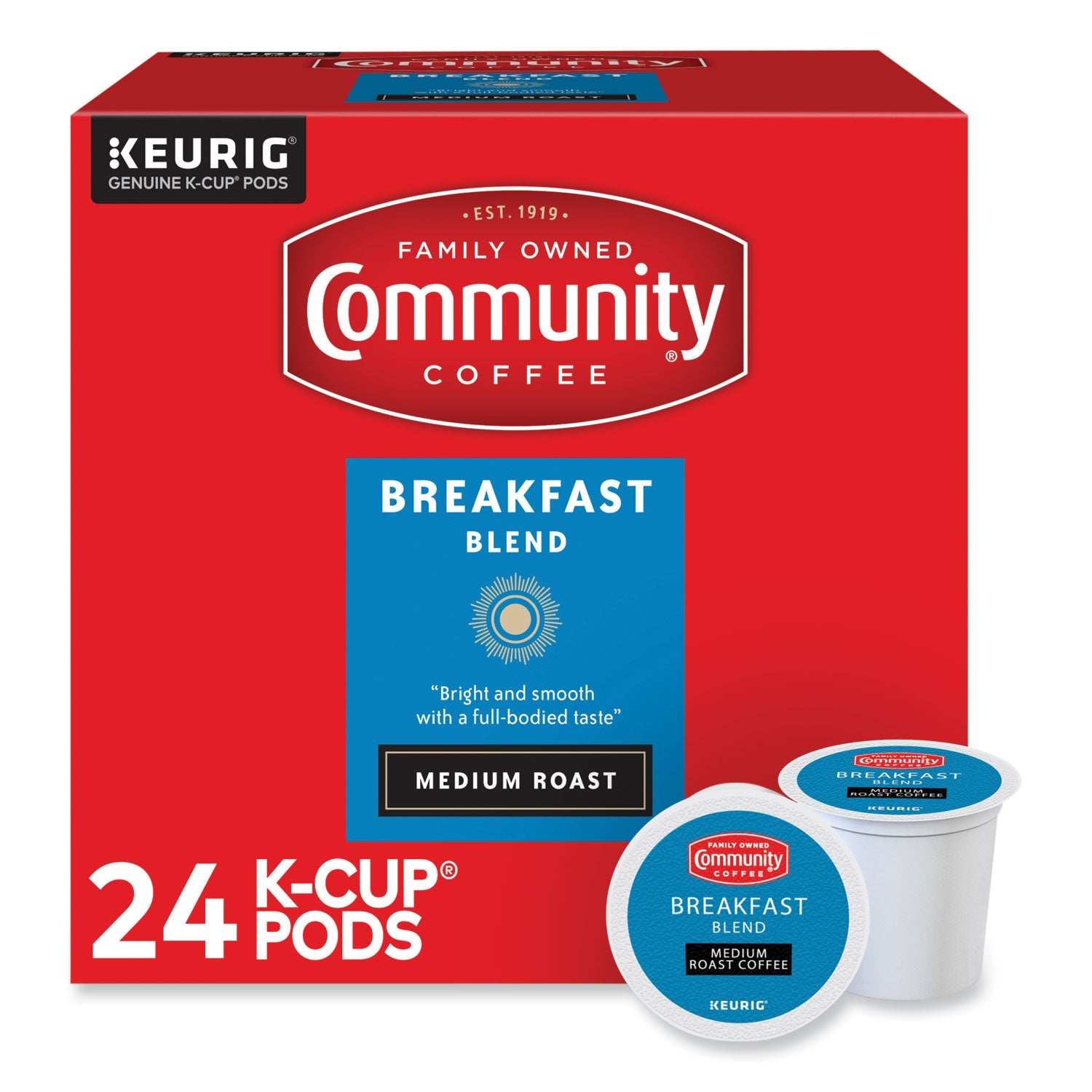 Breakfast Blend K-Cup | Community Coffee 24-Pack