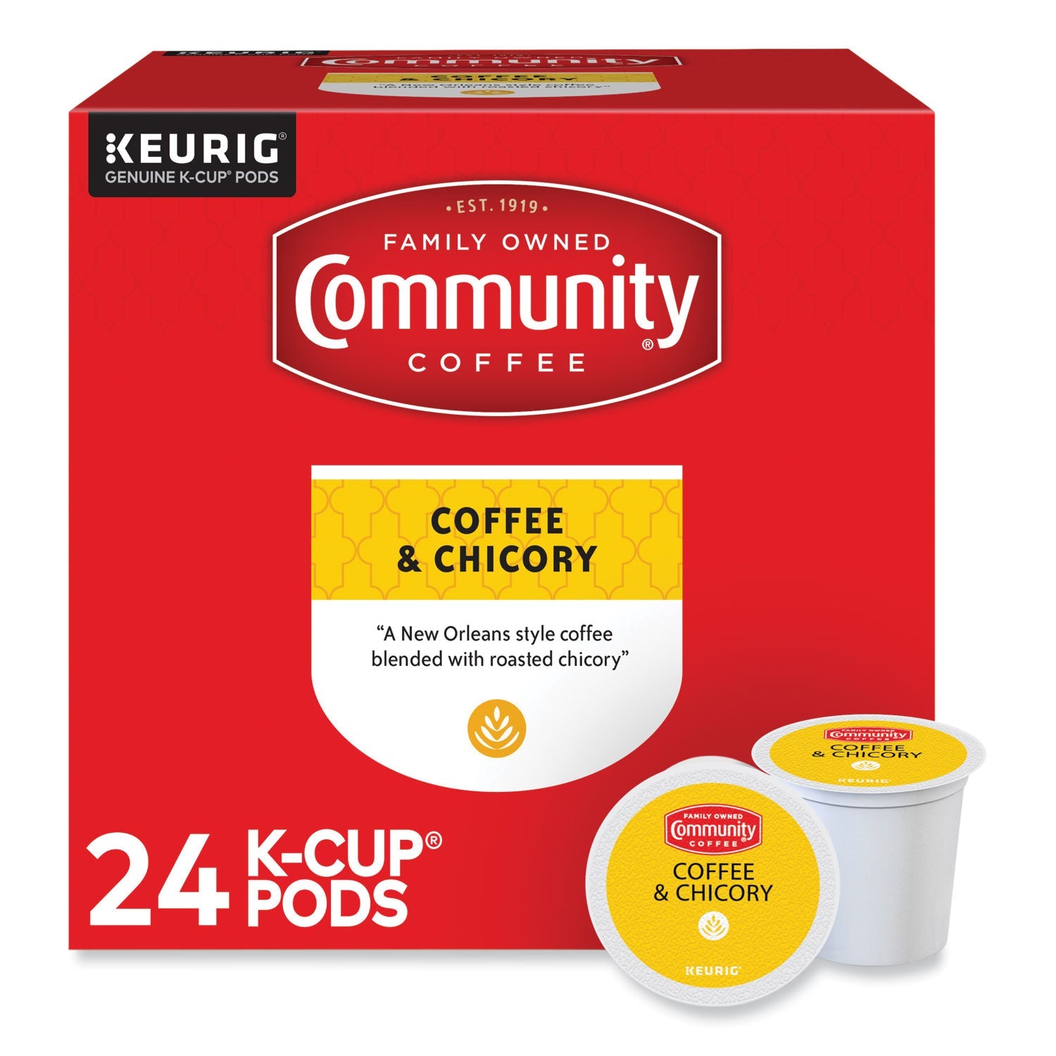 Coffee and Chicory K-Cup | Community Coffee 24-Pk