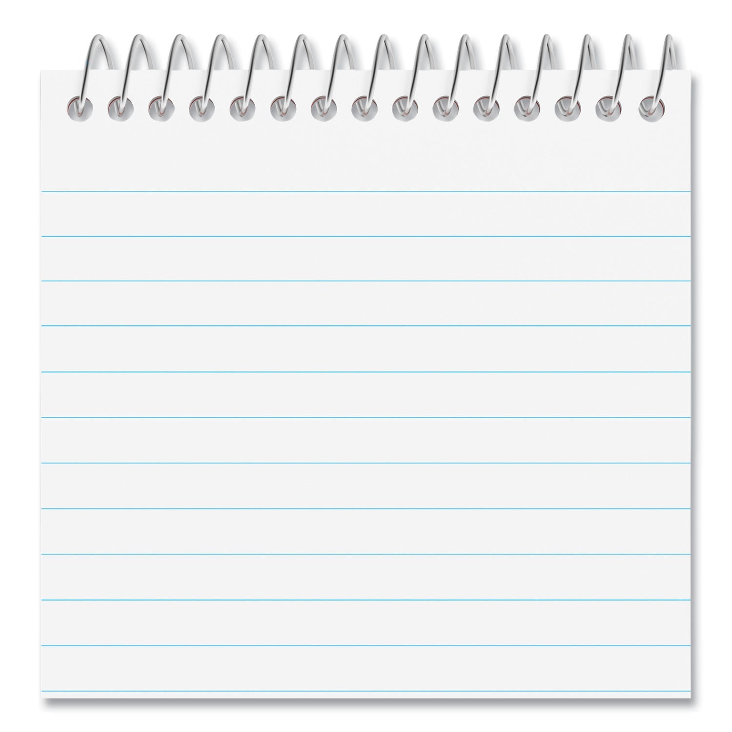 Universal® Wirebound Memo Pad With Coil-Lock Wire Binding, Narrow Rule, Orange Cover, 50 White 3 X 5 Sheets, 12/pack