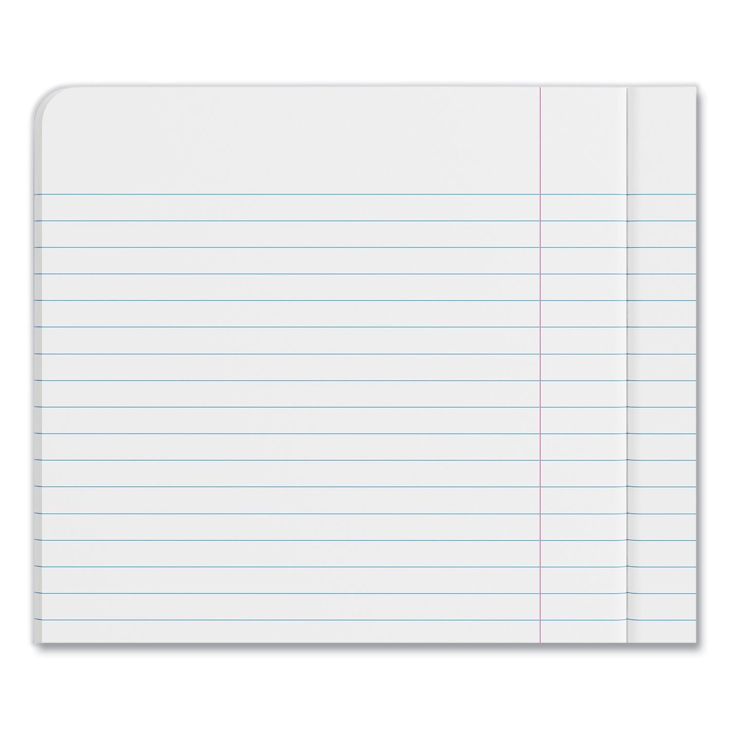 Universal® Composition Book, Medium/College Rule, Black Marble Cover, (100) 9.75 x 7.5 Sheets, 6/Pack