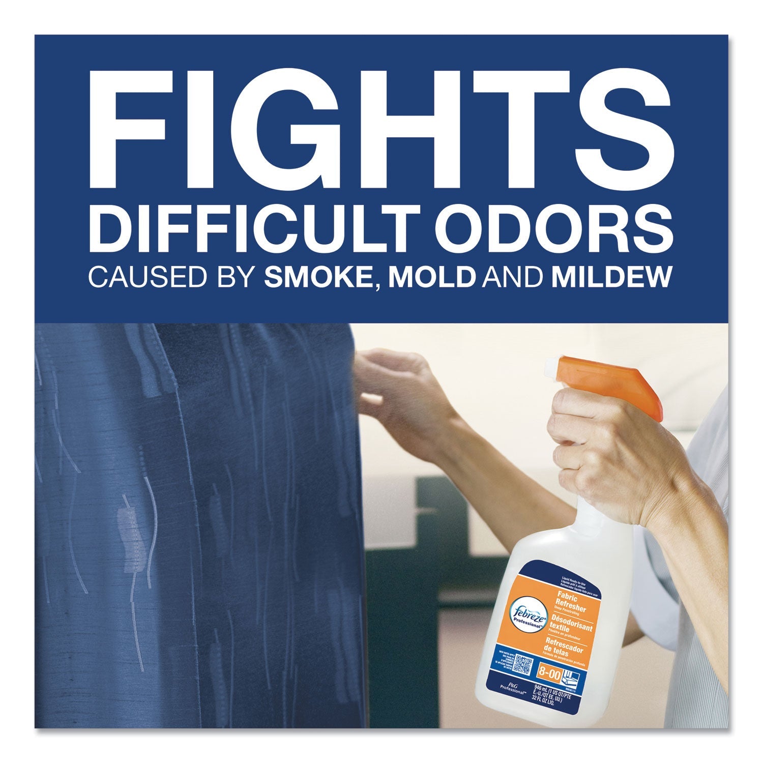 Febreze® Professional Deep Penetrating Fabric Refresher, Fresh Clean, 1 Gal Bottle, 3/carton