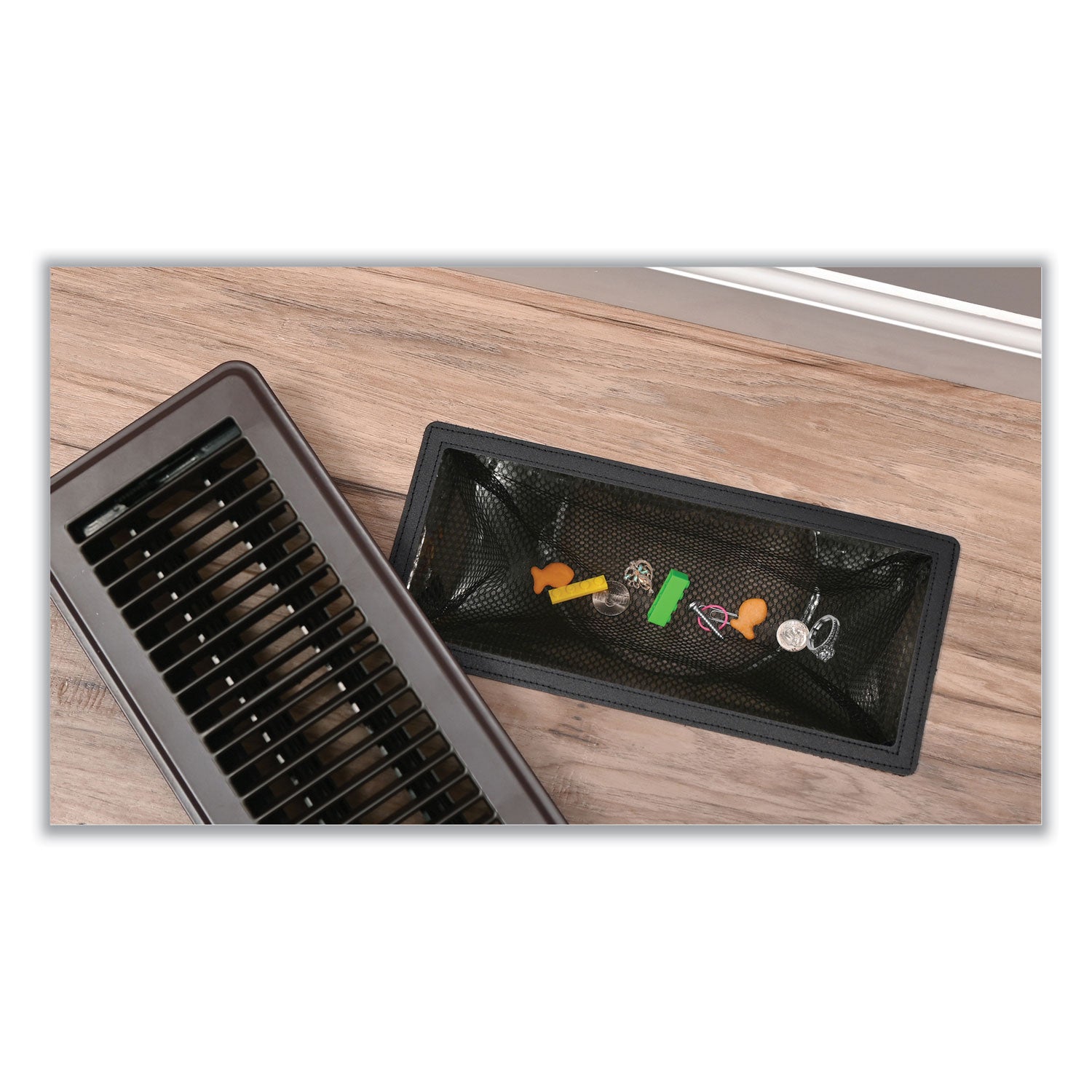 deflecto® Register Nets, 4 x 12 x 0.1, Black