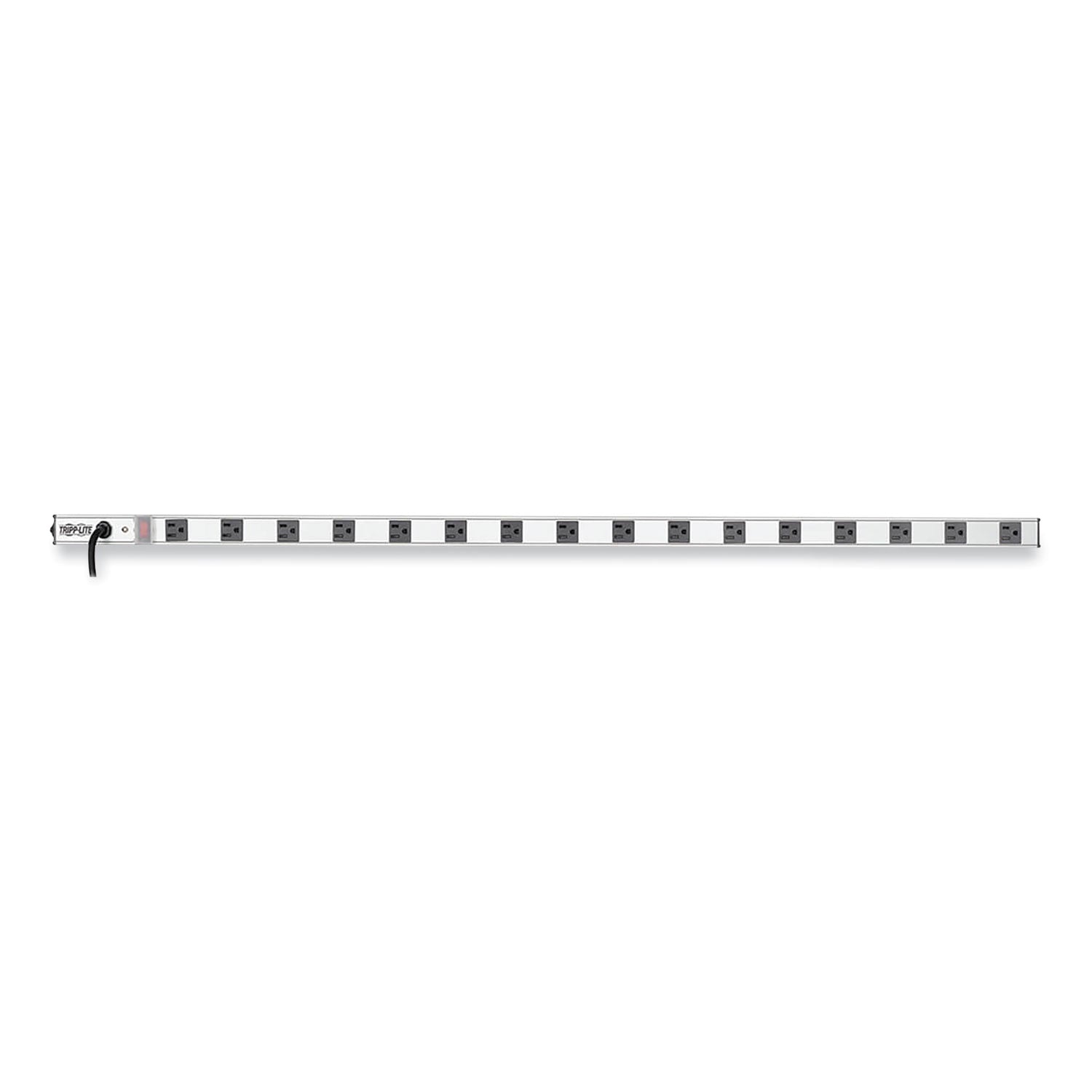 Tripp Lite by Eaton Vertical Power Strip, 16 Outlets, 15 ft Cord, Silver