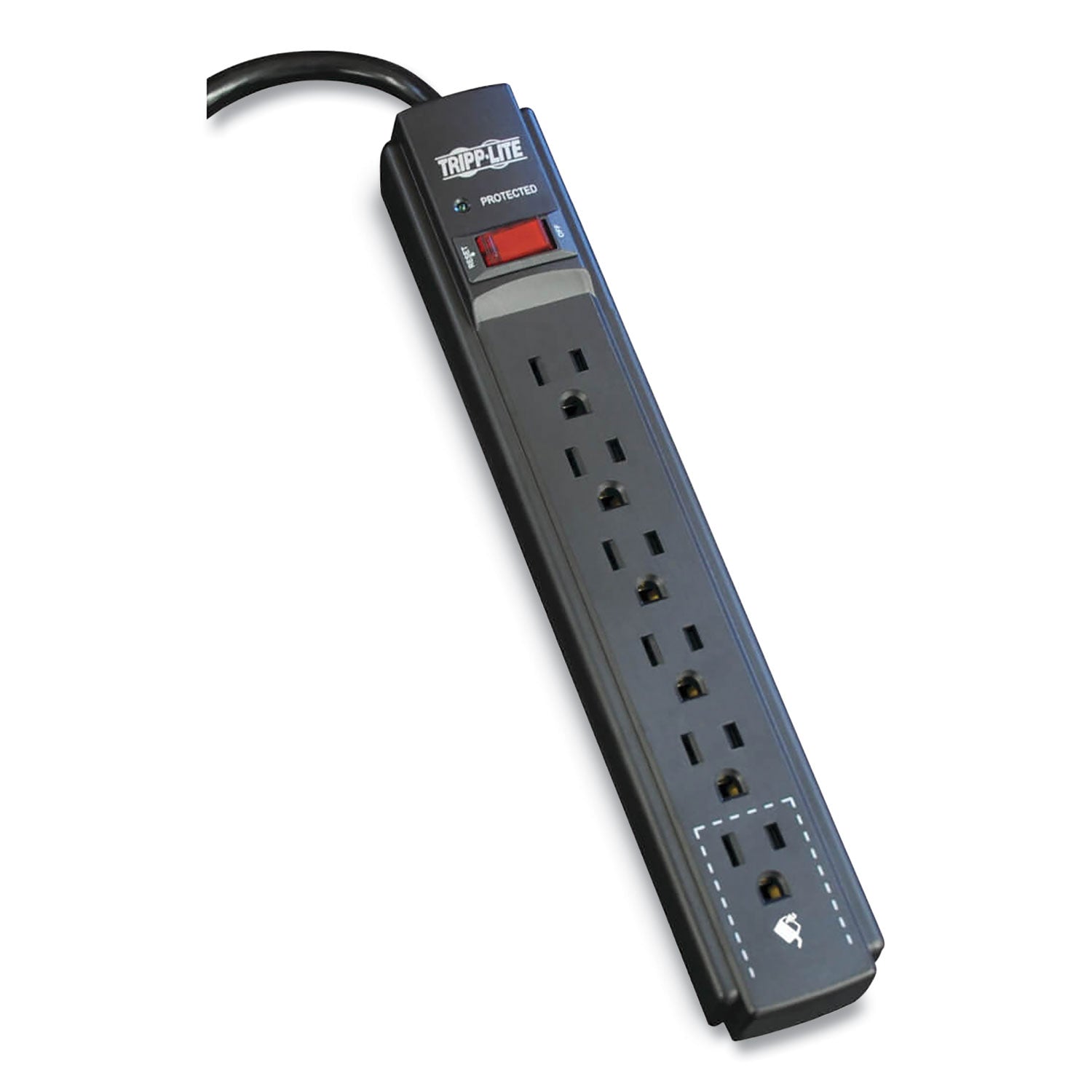 Protect It! Surge Protector | 6-Outlet, 6ft, Black
