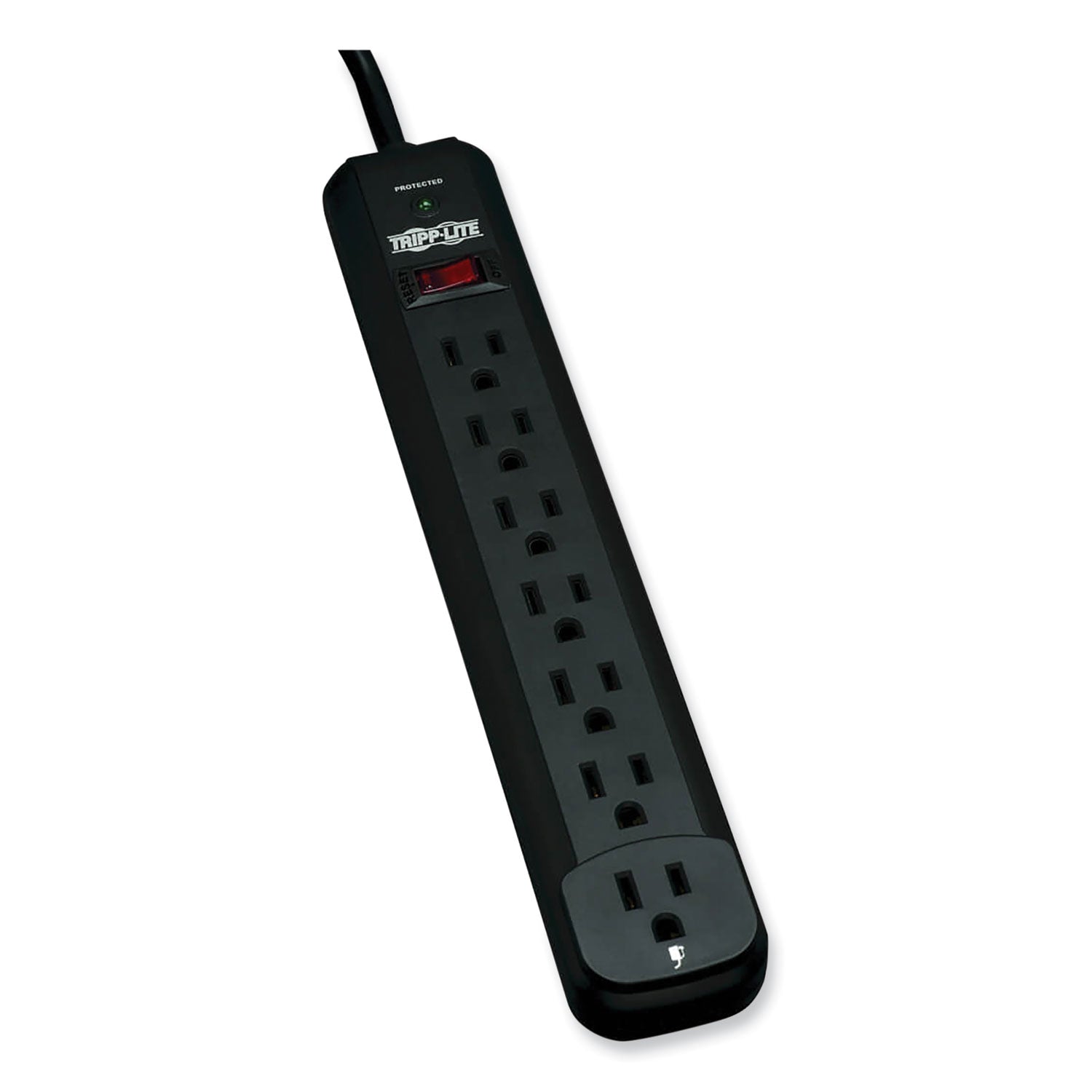 Surge Protector | 7 Outlets 12 ft Cord Black