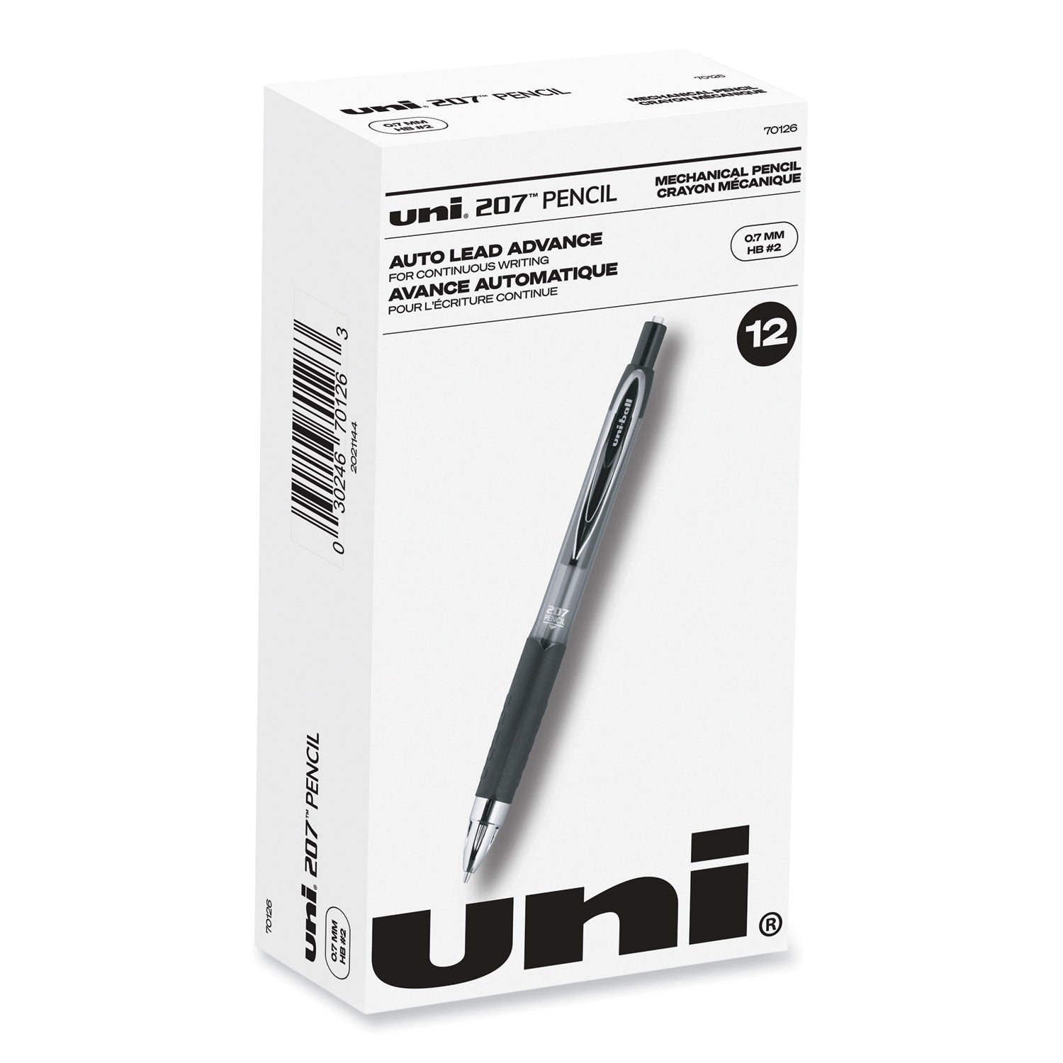 uniball 207 Mechanical Pencil | 0.7mm Black Dozen