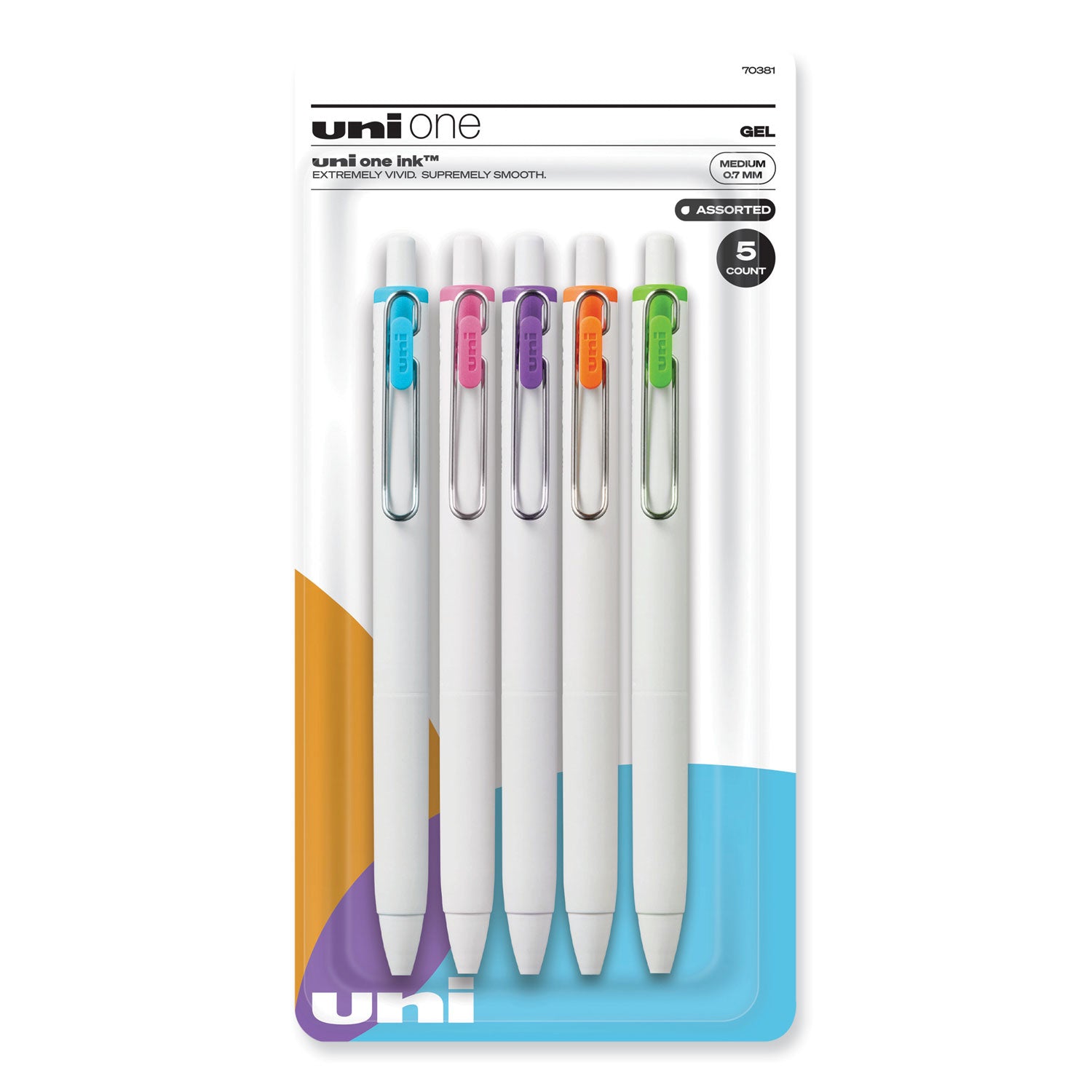 uniONE Gel Pen | 5-Pack Fashion Colors
