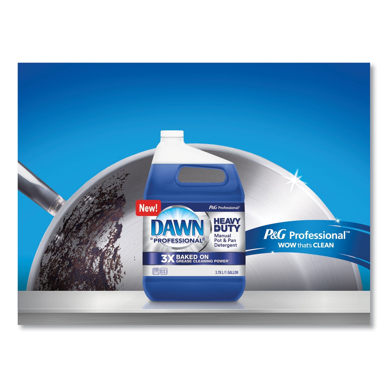 Dawn® Professional Heavy-Duty Manual Pot/Pan Dish Detergent, Original Scent, 1 gal Bottle, 4/Carton