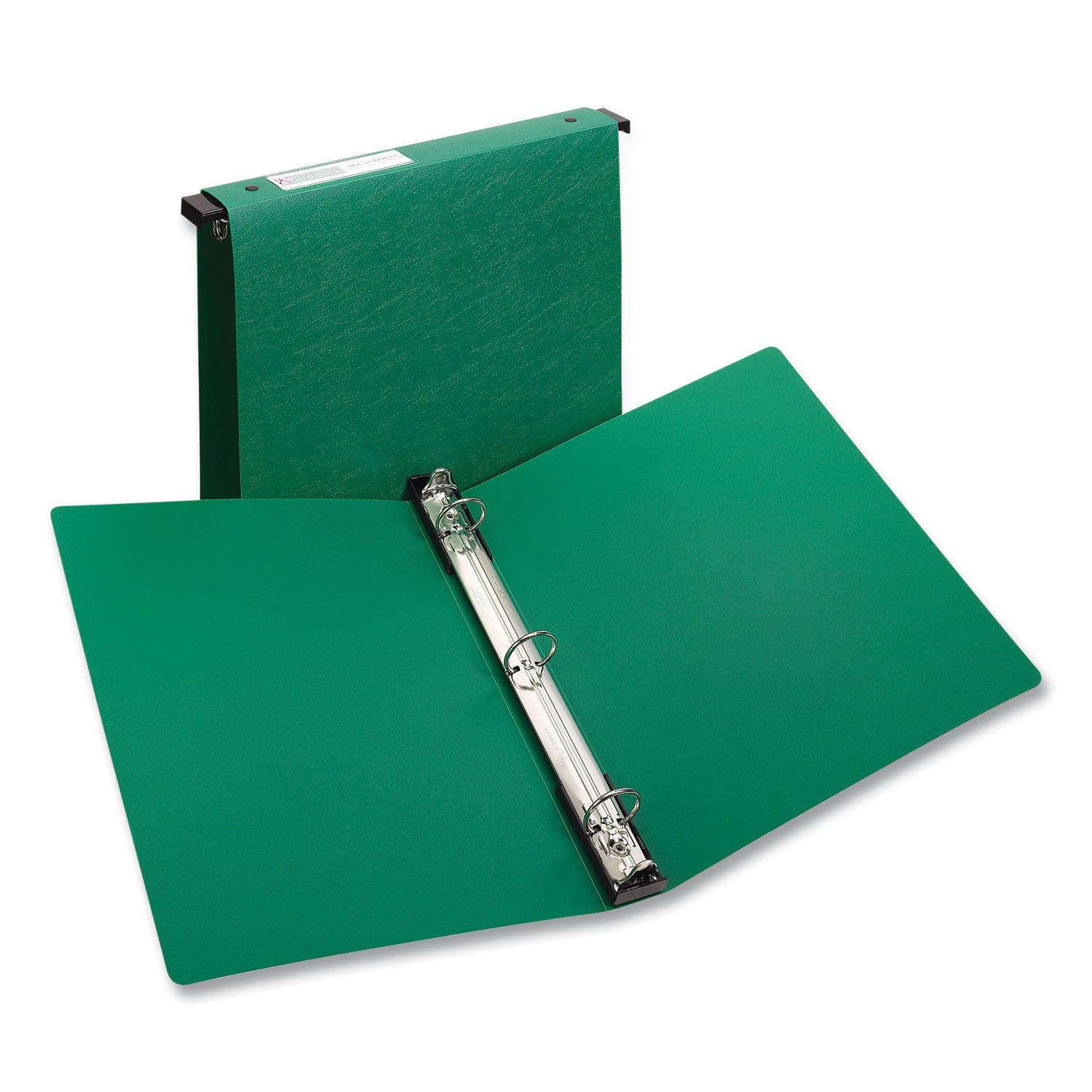 Avery® Hanging Storage Flexible Non-View Binder With Round Rings, 3 Rings, 1" Capacity, 11 X 8.5, Green