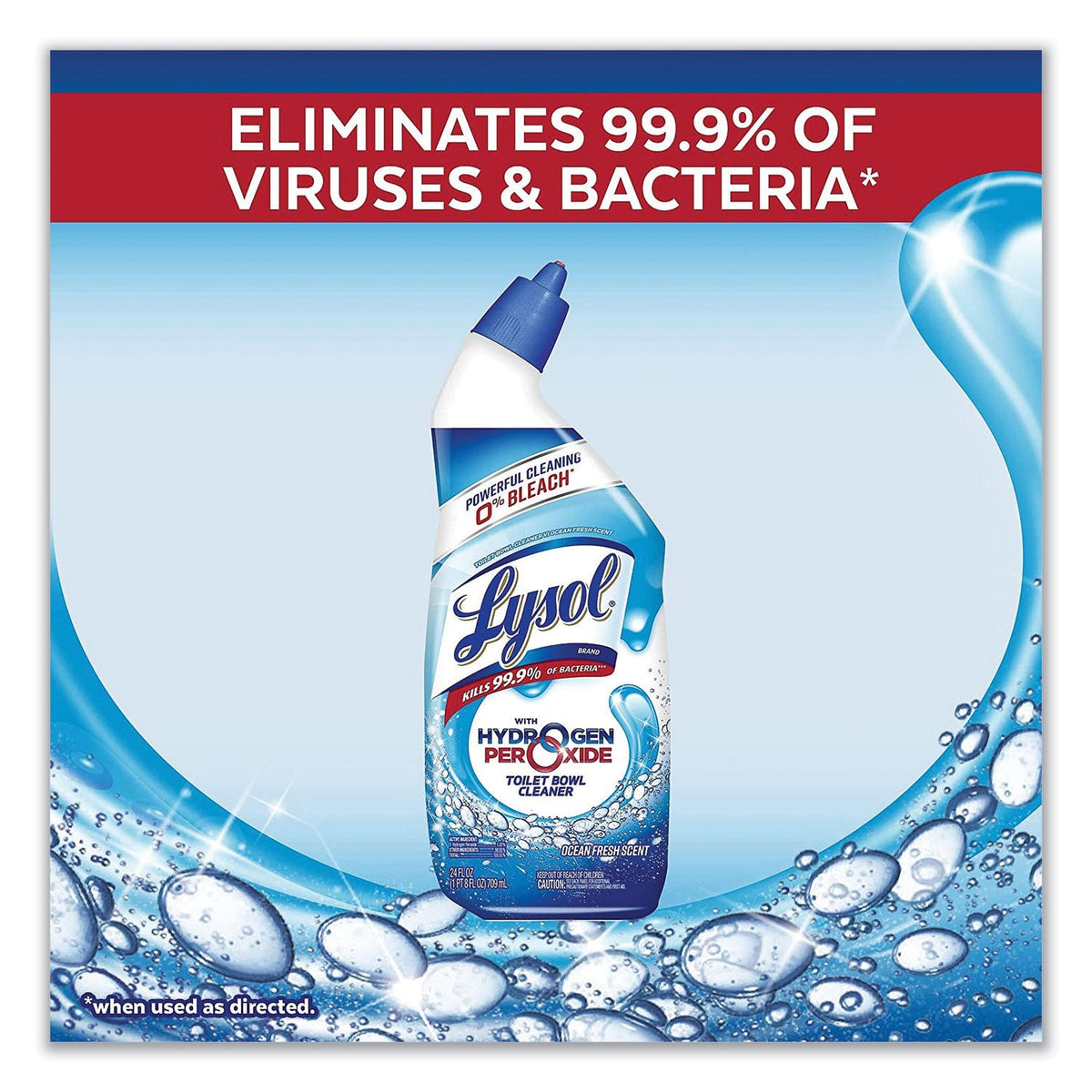 LYSOL® Brand Toilet Bowl Cleaner With Hydrogen Peroxide, Ocean Fresh Scent, 24 Oz
