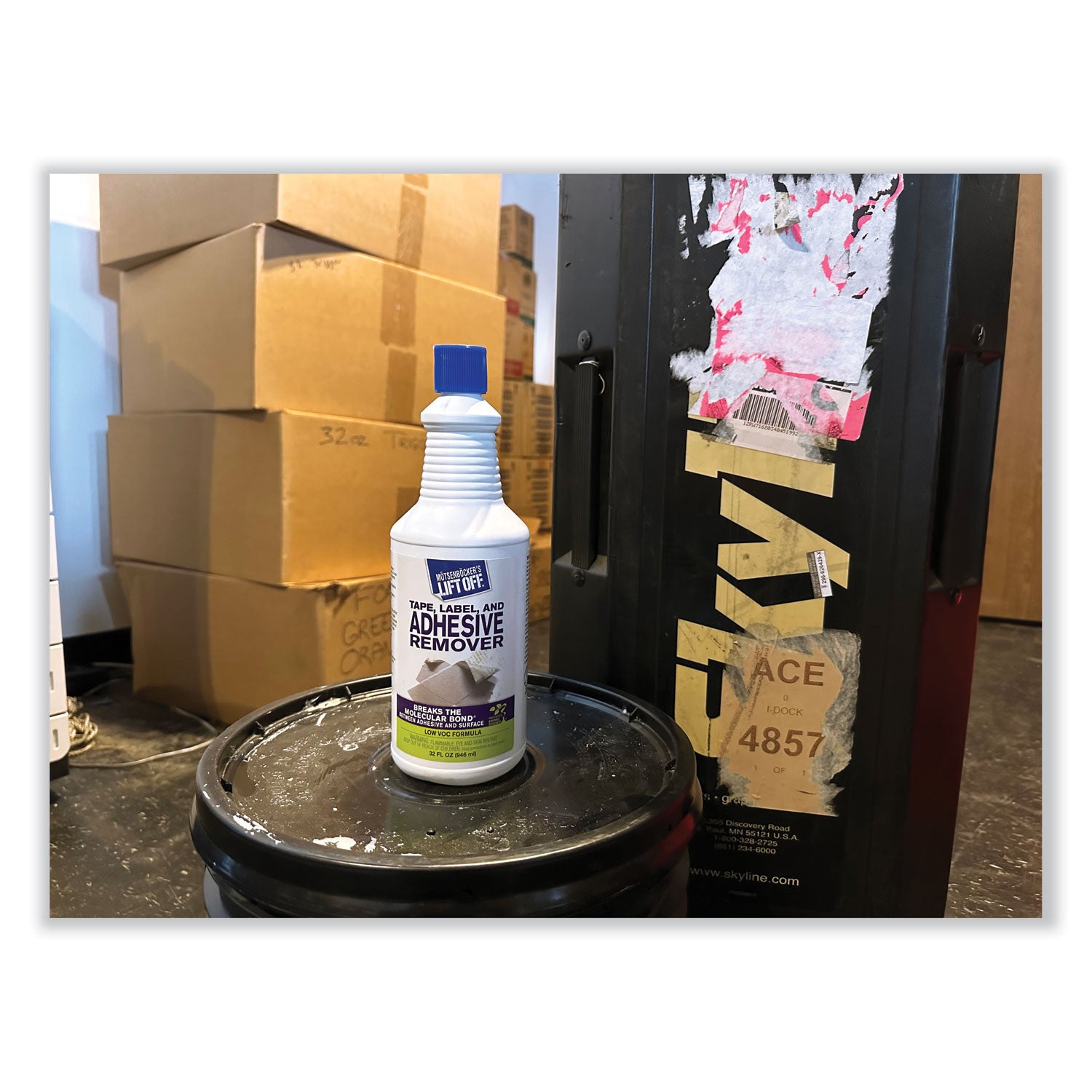 Motsenbocker's Lift-Off® Tape, Label And Adhesive Remover, 32oz, Pour Bottle, 6/carton