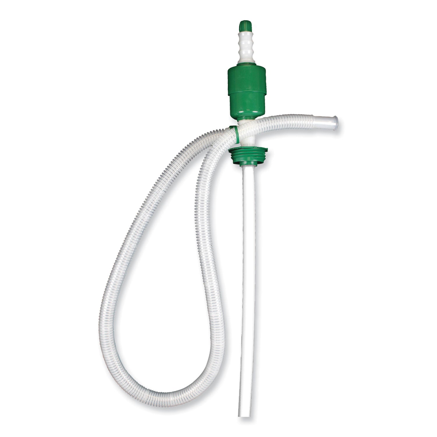 Boardwalk® Drum Pump, 5 gpm, Plastic, 46" Tall, Clear, 25/Carton
