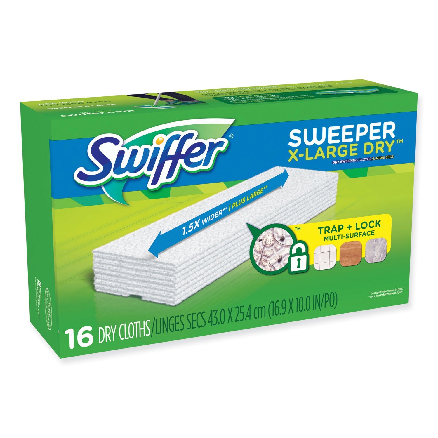 Swiffer® Sweeper XL Dry Refill Cloths | 16-Pk