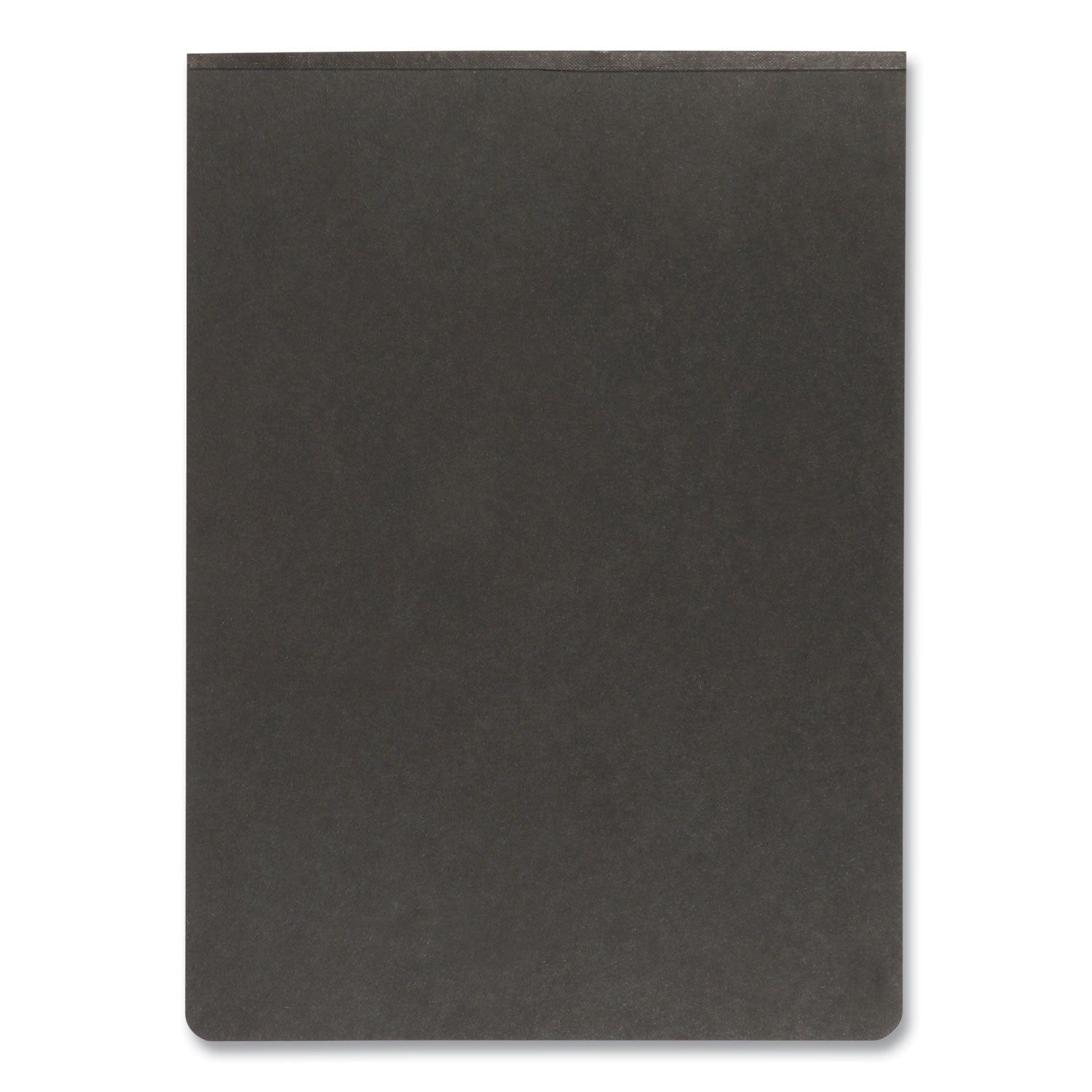 Oxford™ Pressboard Report Cover With Reinforced Top Hinge, Two-Prong Metal Fastener, 2" Capacity, 8.5 X 11, Black/black