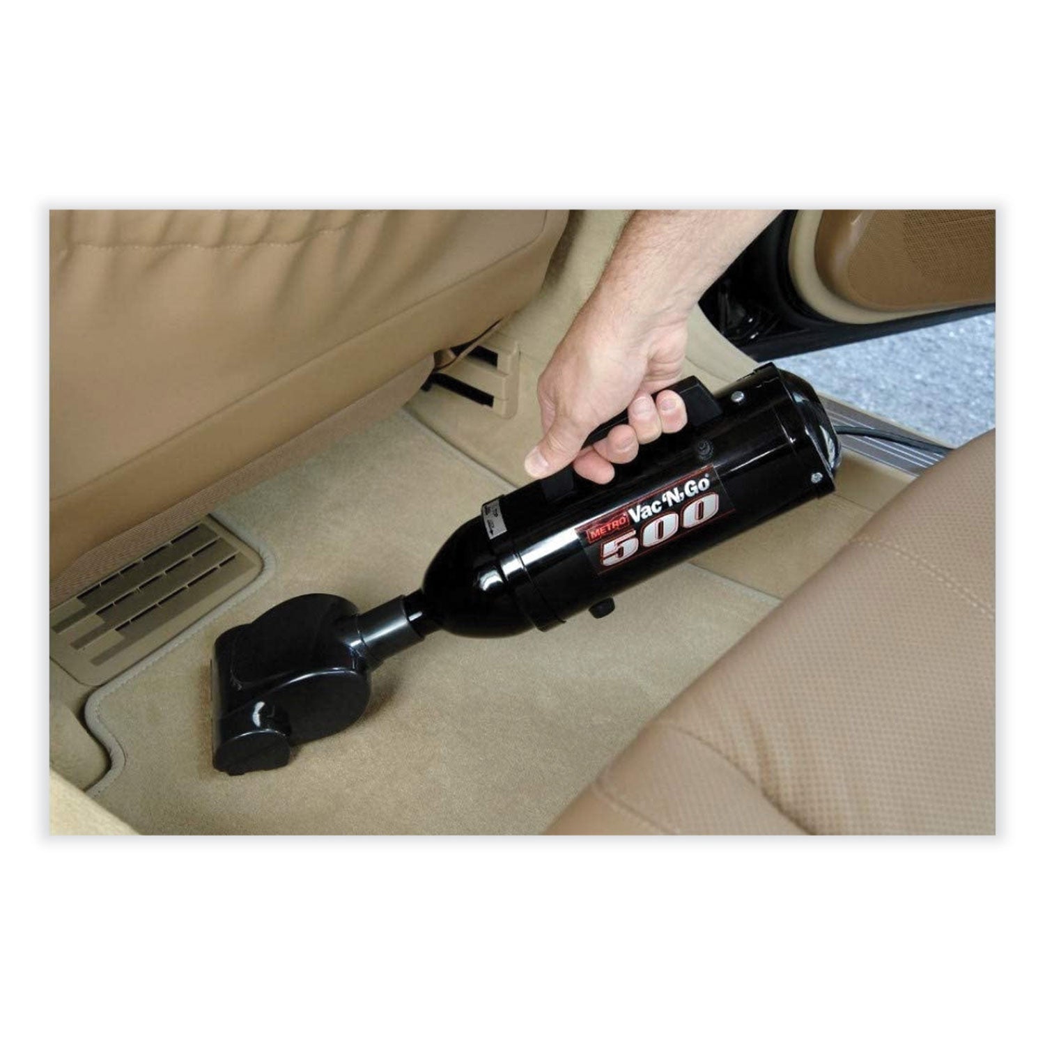 MetroVac Vac 'n Blo 500 Vacuum/Blower with Pet Turbo Brush, Black