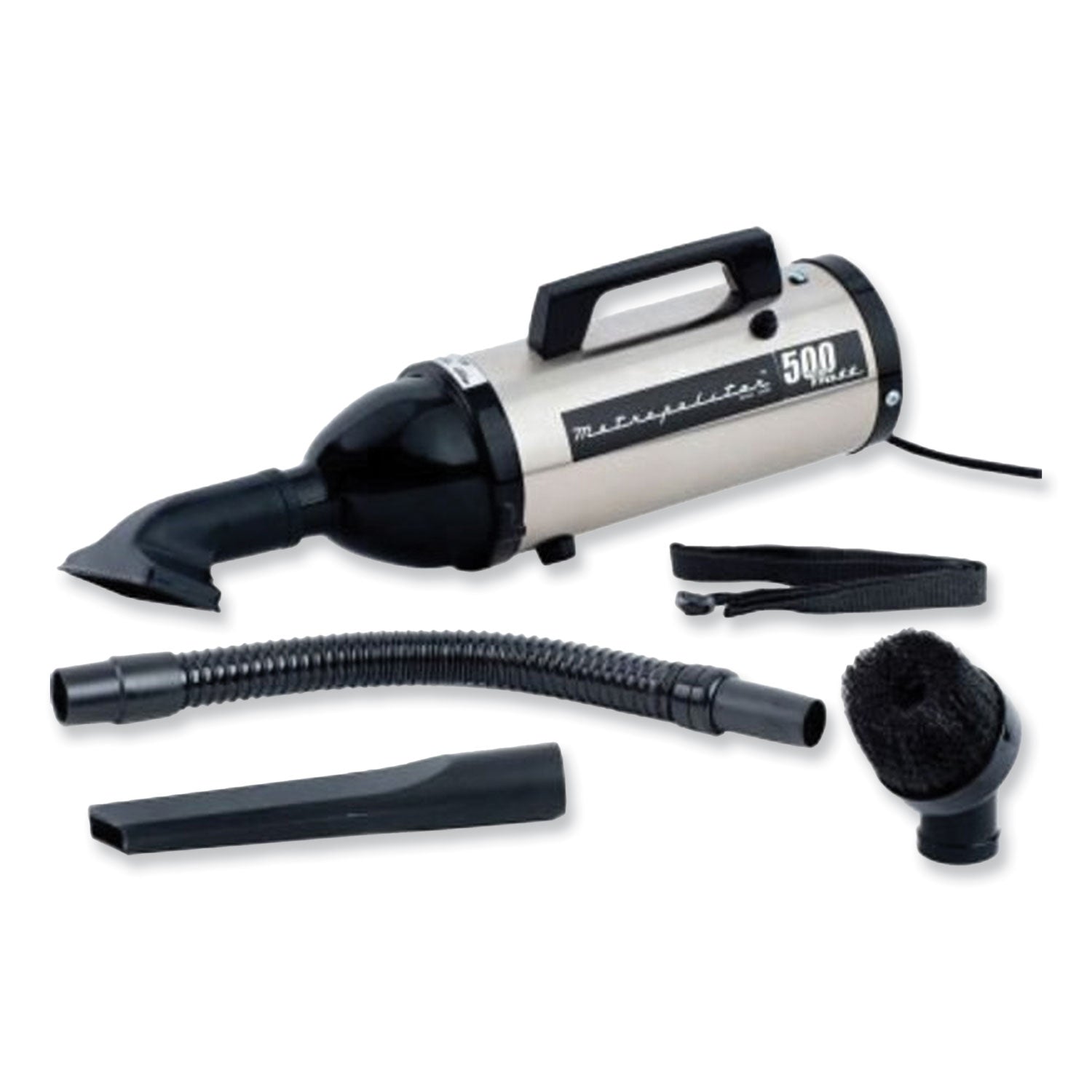 MetroVac Evolution Hand Vacuum, Silver/Black