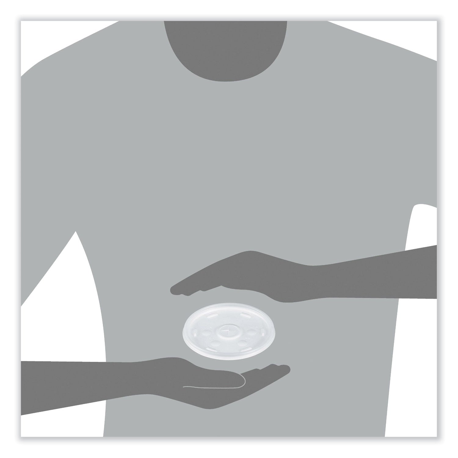 Dart® Cold Cup Lids, Fits 8 oz to 32 oz Cold Cups/Containers, Plastic, Translucent, 100/Sleeve, 10 Sleeves/Carton