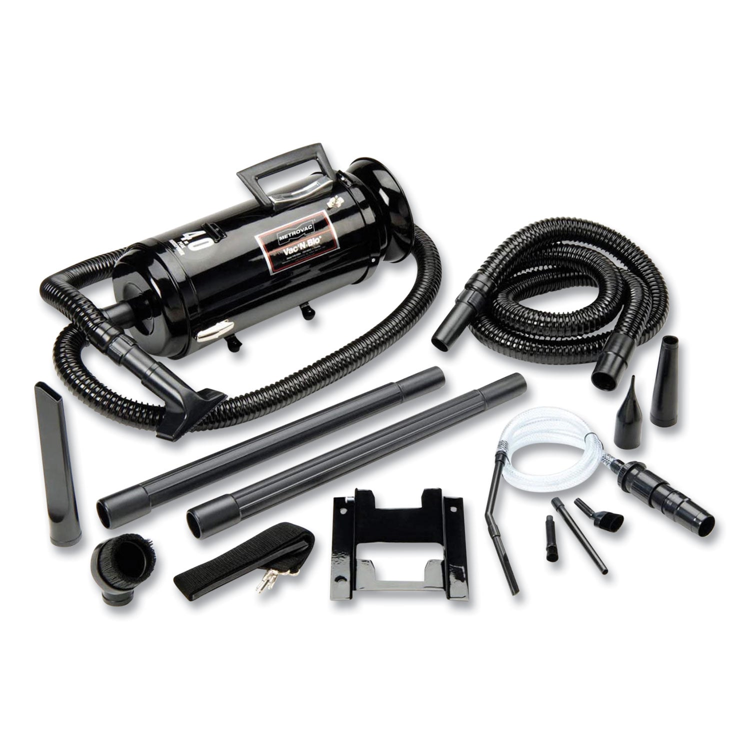 MetroVac Vac 'n Blo Automotive Professional Detailing Vacuum/Blower, Black