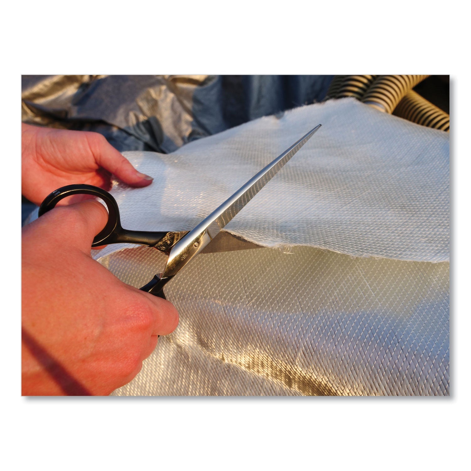 Clauss® Hot Forged Carbon Steel Shears, 9" Long, 4.5" Cut Length, Straight Black Handle