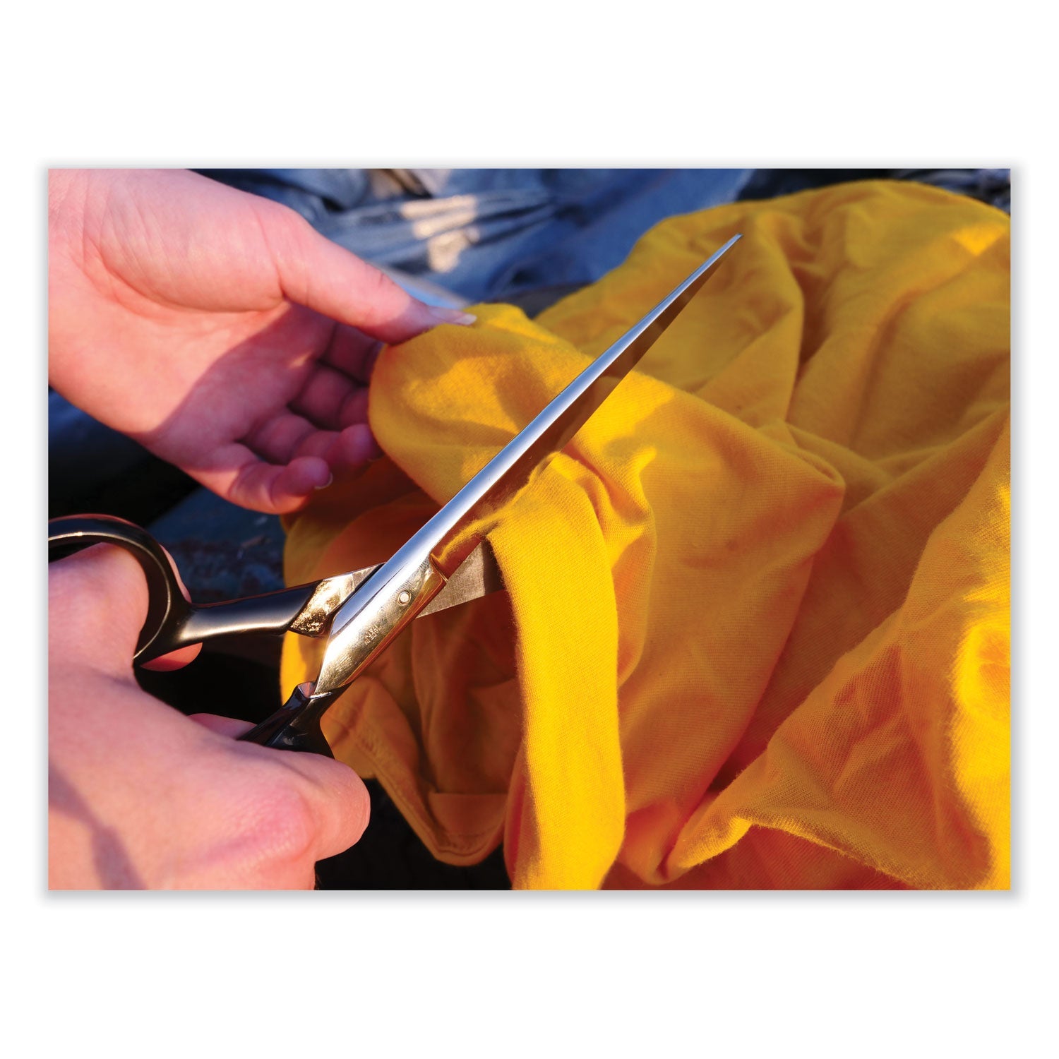 Clauss® Hot Forged Carbon Steel Shears, 9" Long, 4.5" Cut Length, Straight Black Handle