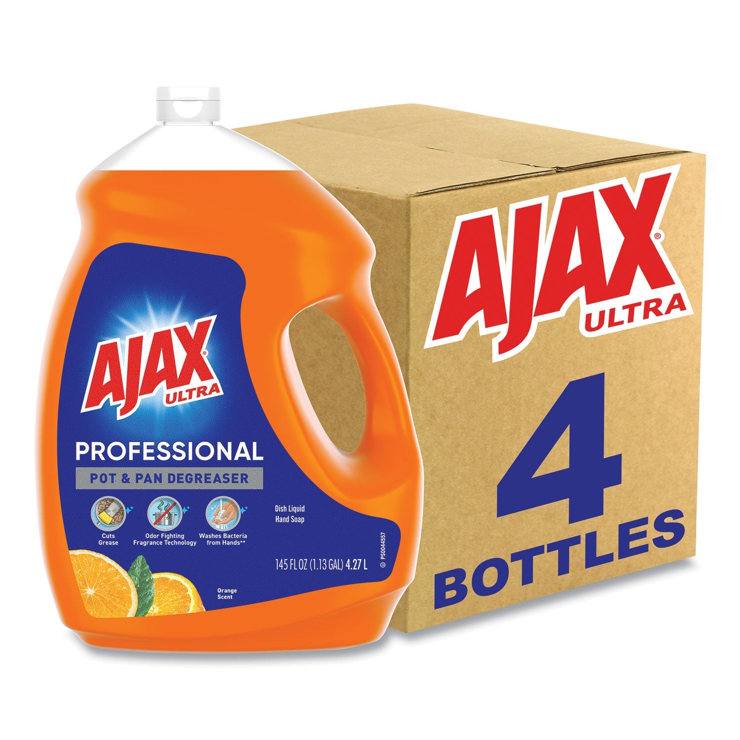 Ajax® Dish Detergent, Orange Scent, 145 Oz Bottle, 4/carton