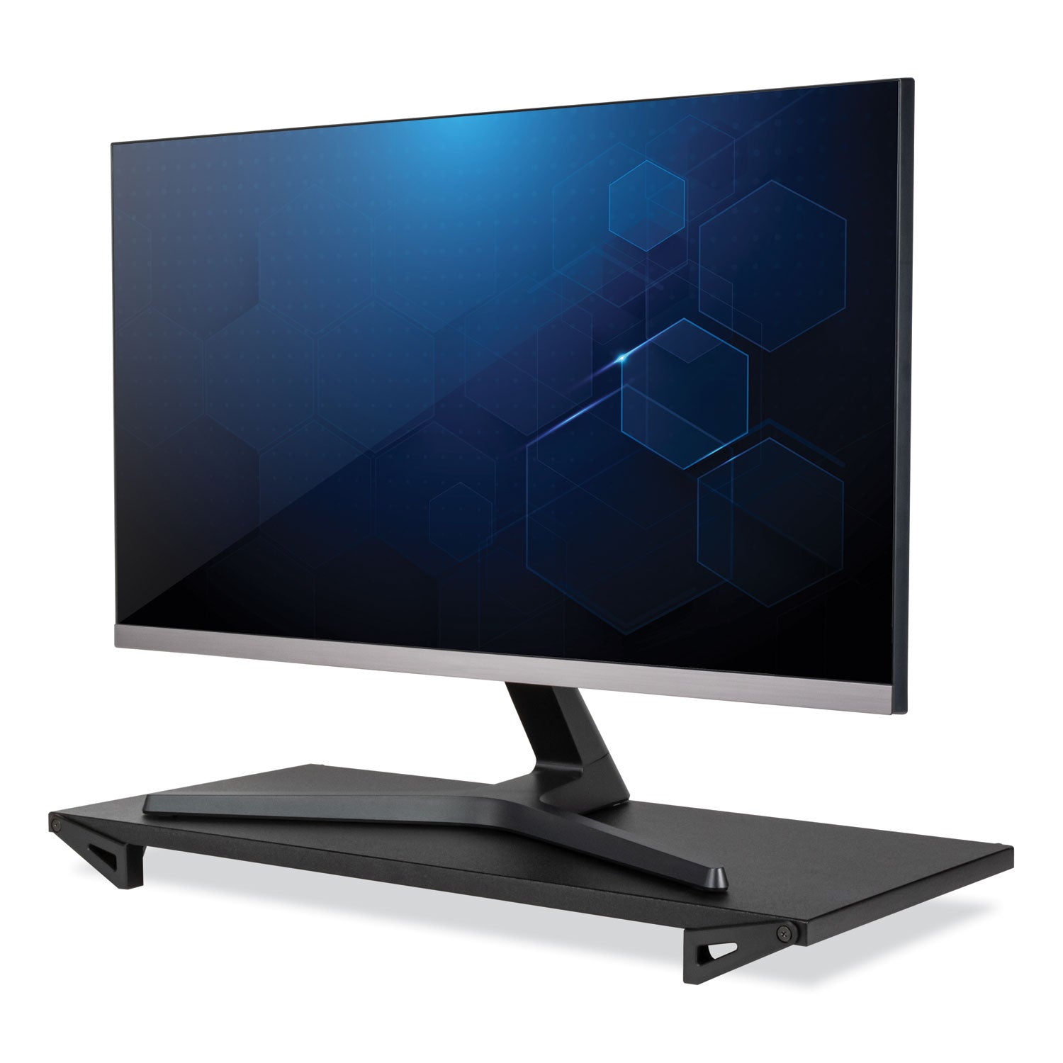 Allsop® Lo Riser Monitor Stand, For 32" Monitors, 24" X 11" X 2" To 3", Black, Supports 30 Lb