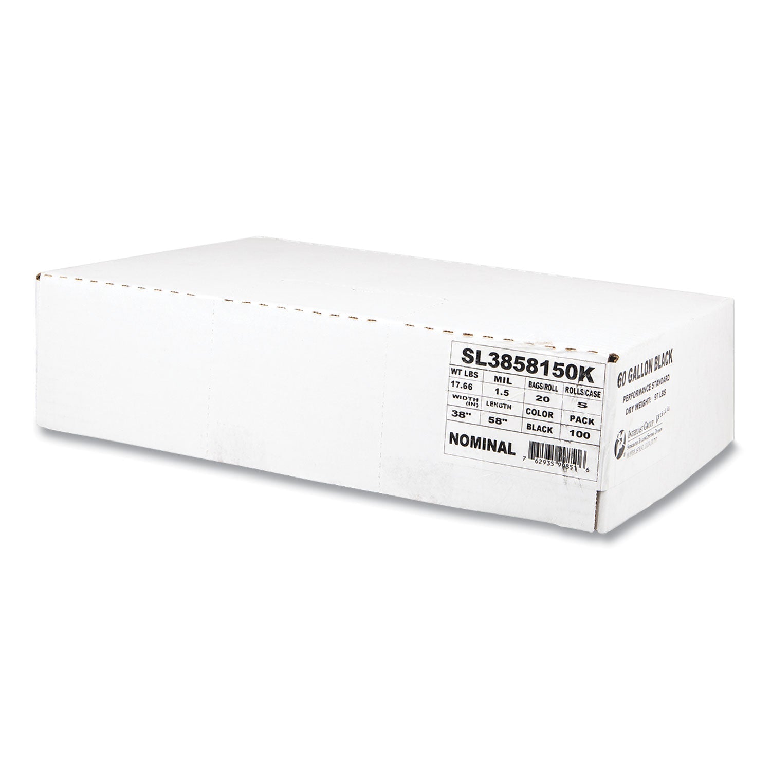 Low-Density Commercial Can Liners | 60 Gal, Black